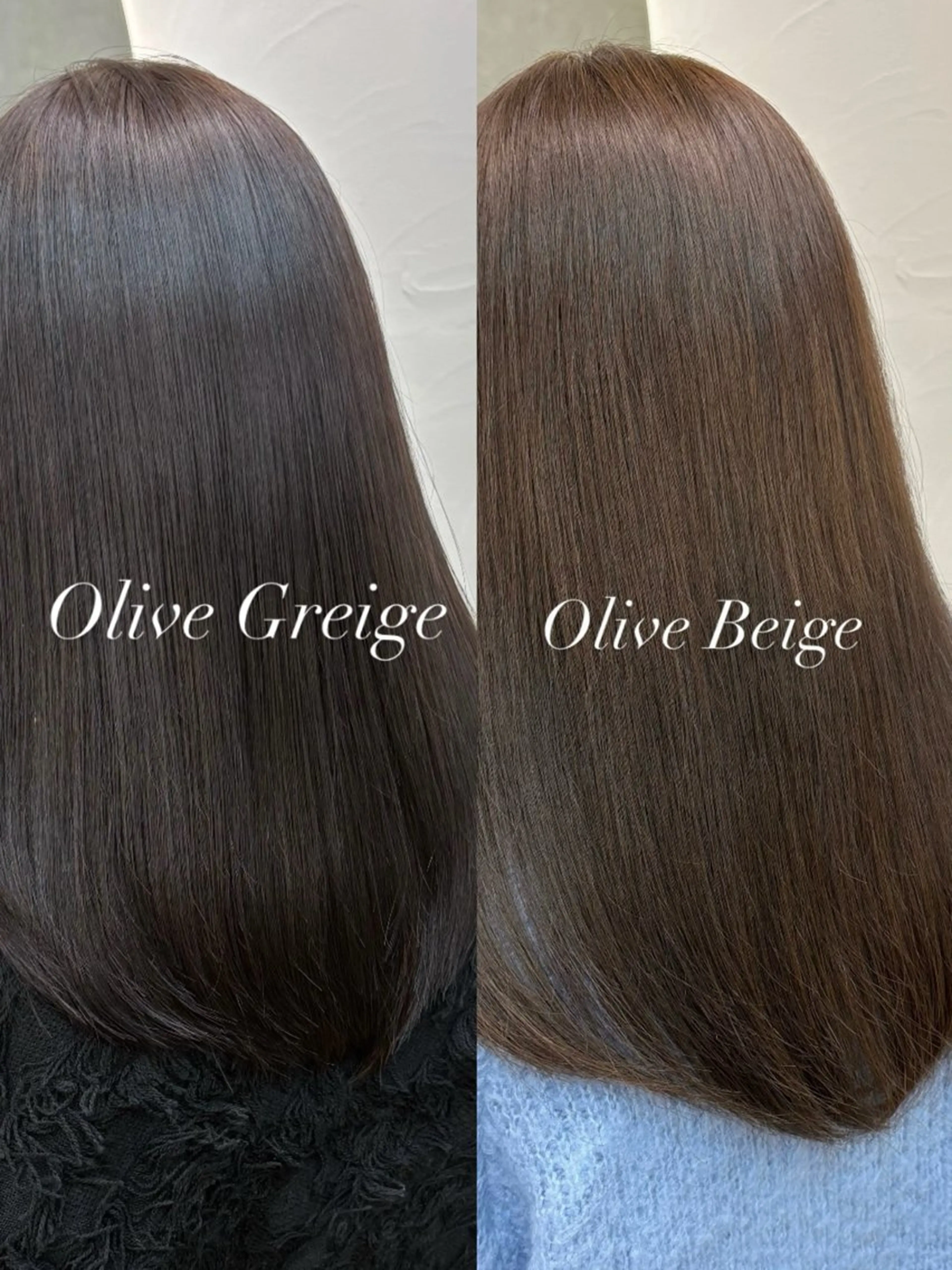 カラー オリーブカラー Hz/ヘルツ SHIHOのヘアスタイル