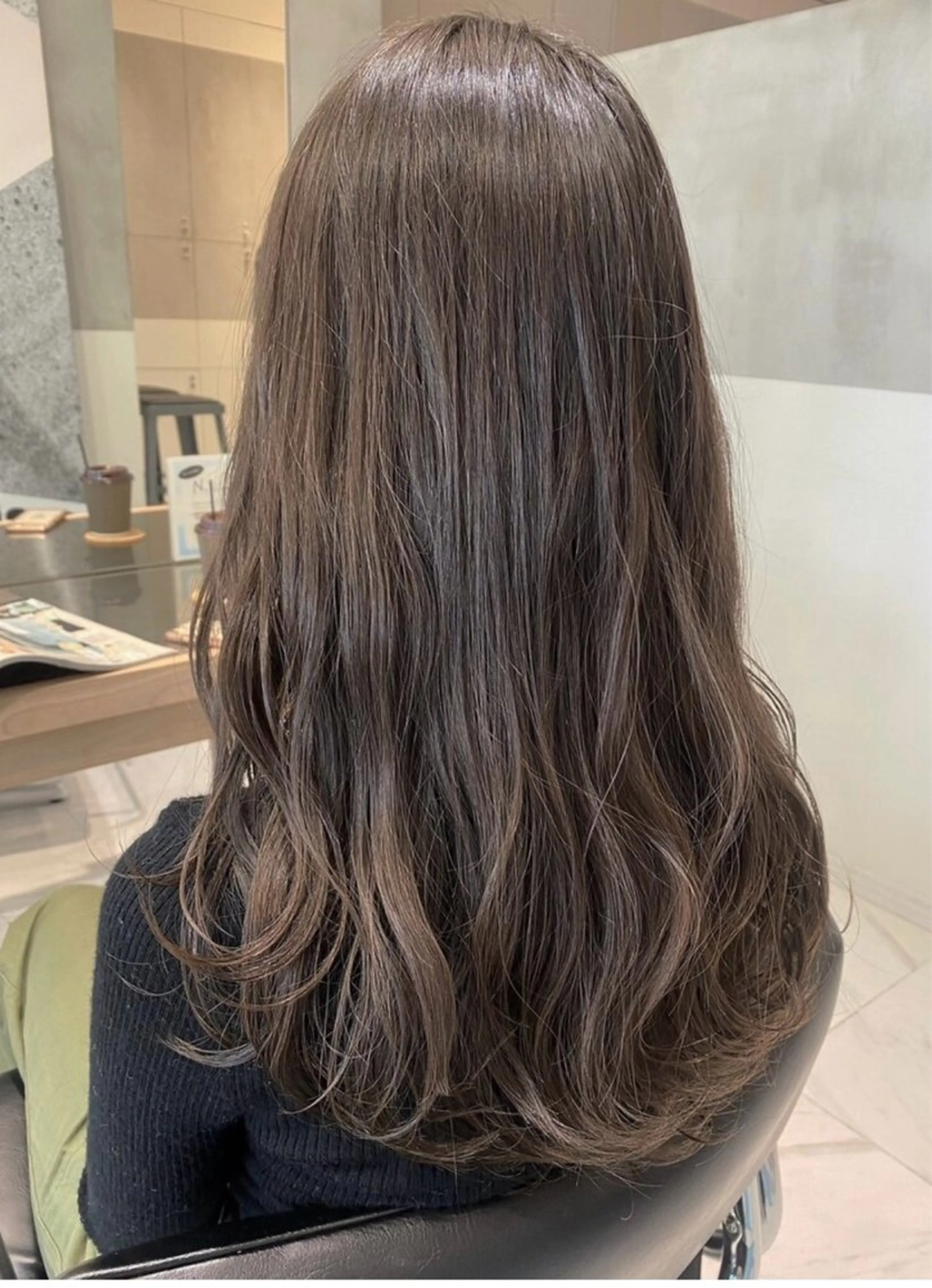 ロング ヘアアレンジ 似合わせカットカラー 💎モエのヘアスタイル