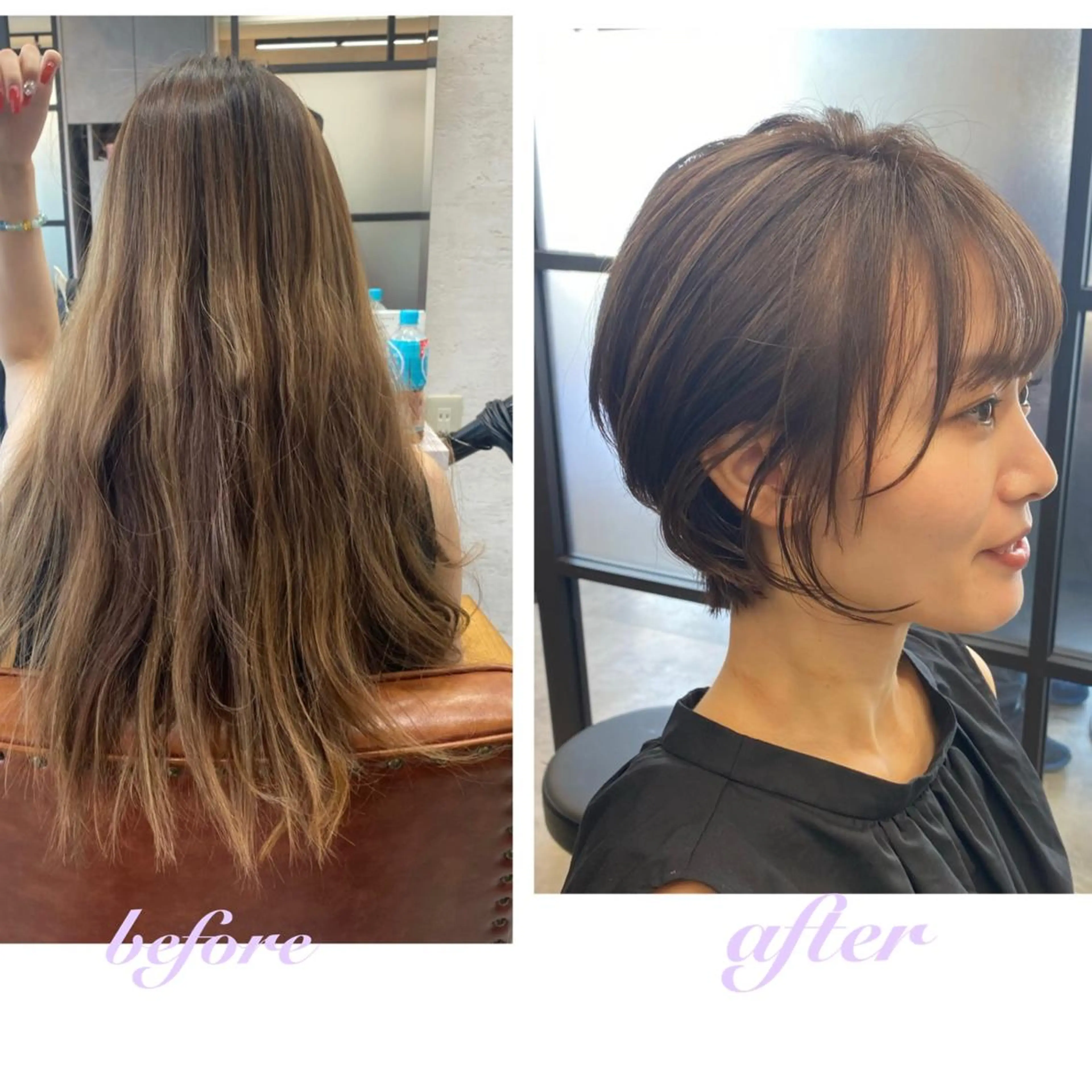 ショート カラー おくれ毛 艶カラー吉祥寺🌸 KAZUEのヘアスタイル