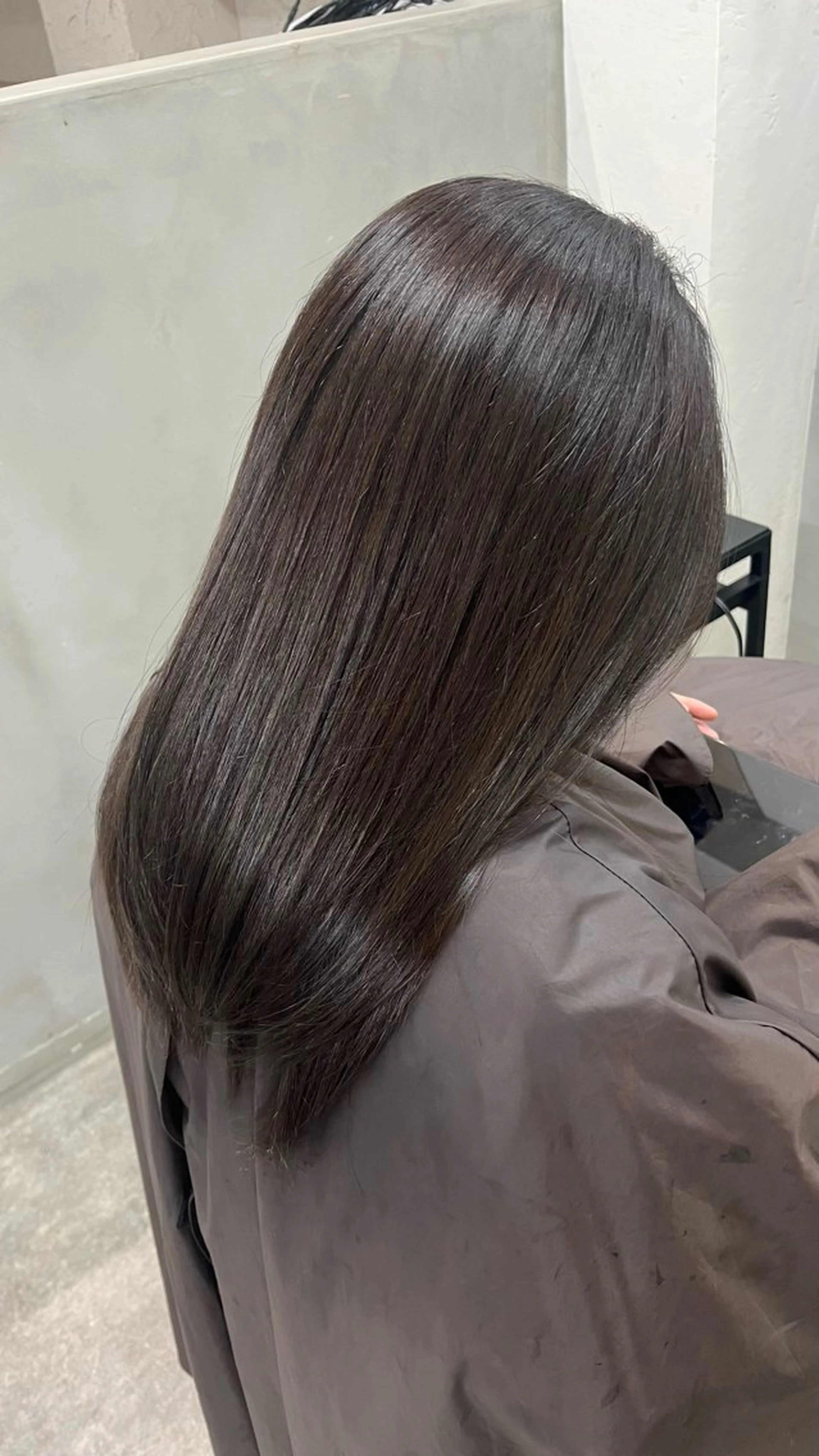 ロング カラー 猪口 純のヘアスタイル