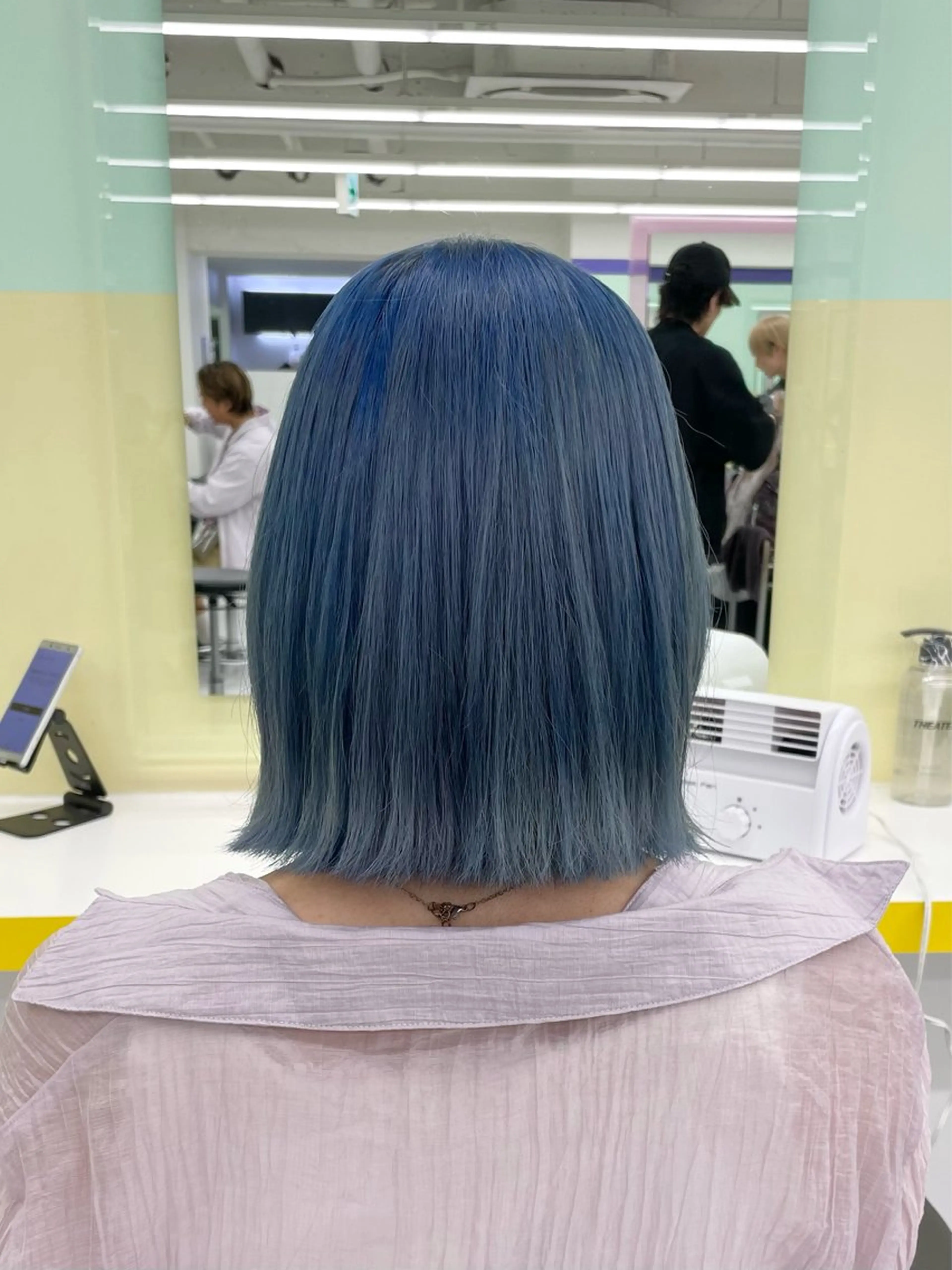 ミディアム カラー ヘアカラー トリートメント ヘッドスパ ヘアセット 🦋色落ち綺麗カラー メンズYUZU🦋‪のヘアスタイル