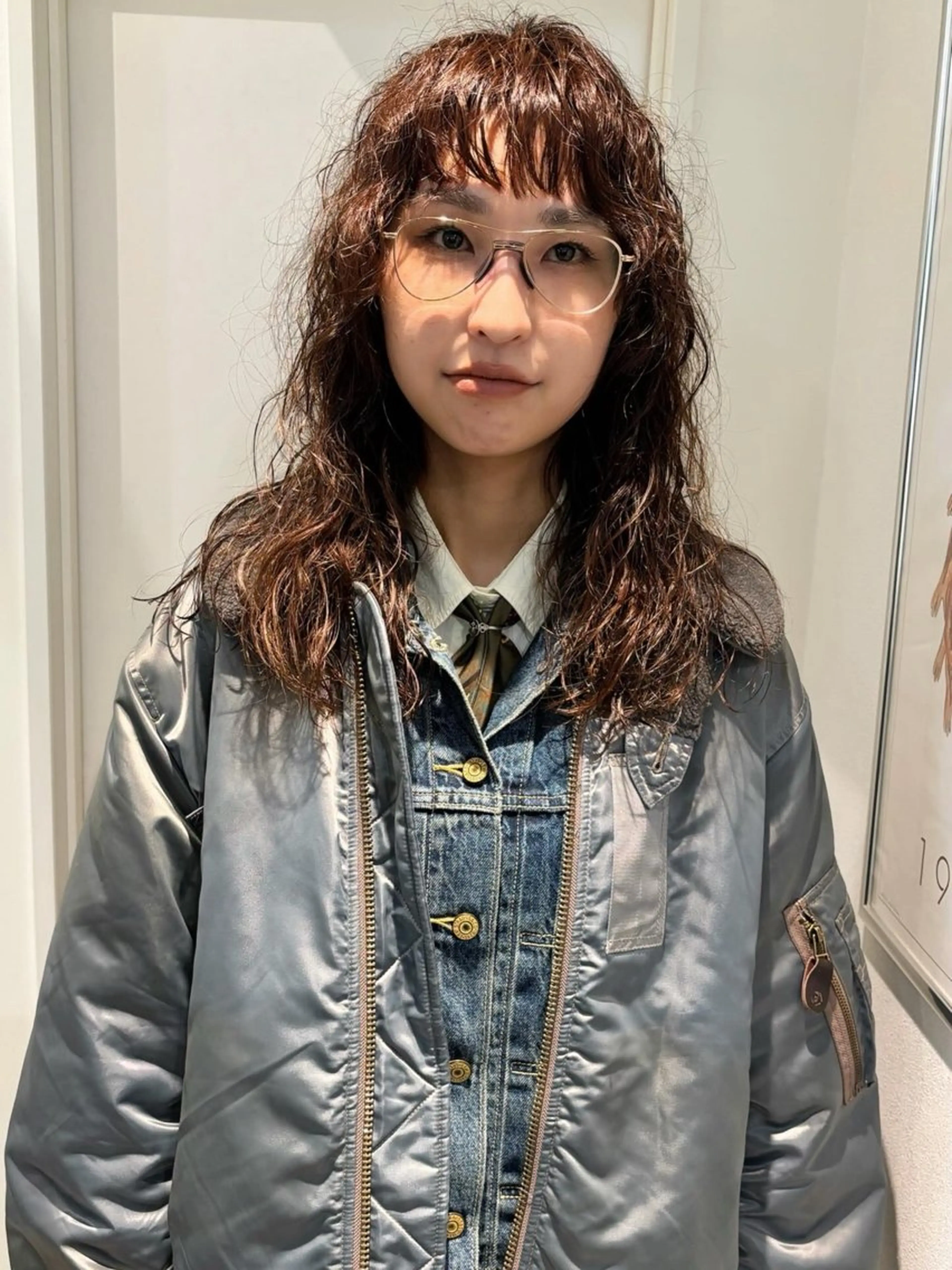 ロング パーマ カット パーマ ANY／SUE 千葉パーマのヘアスタイル