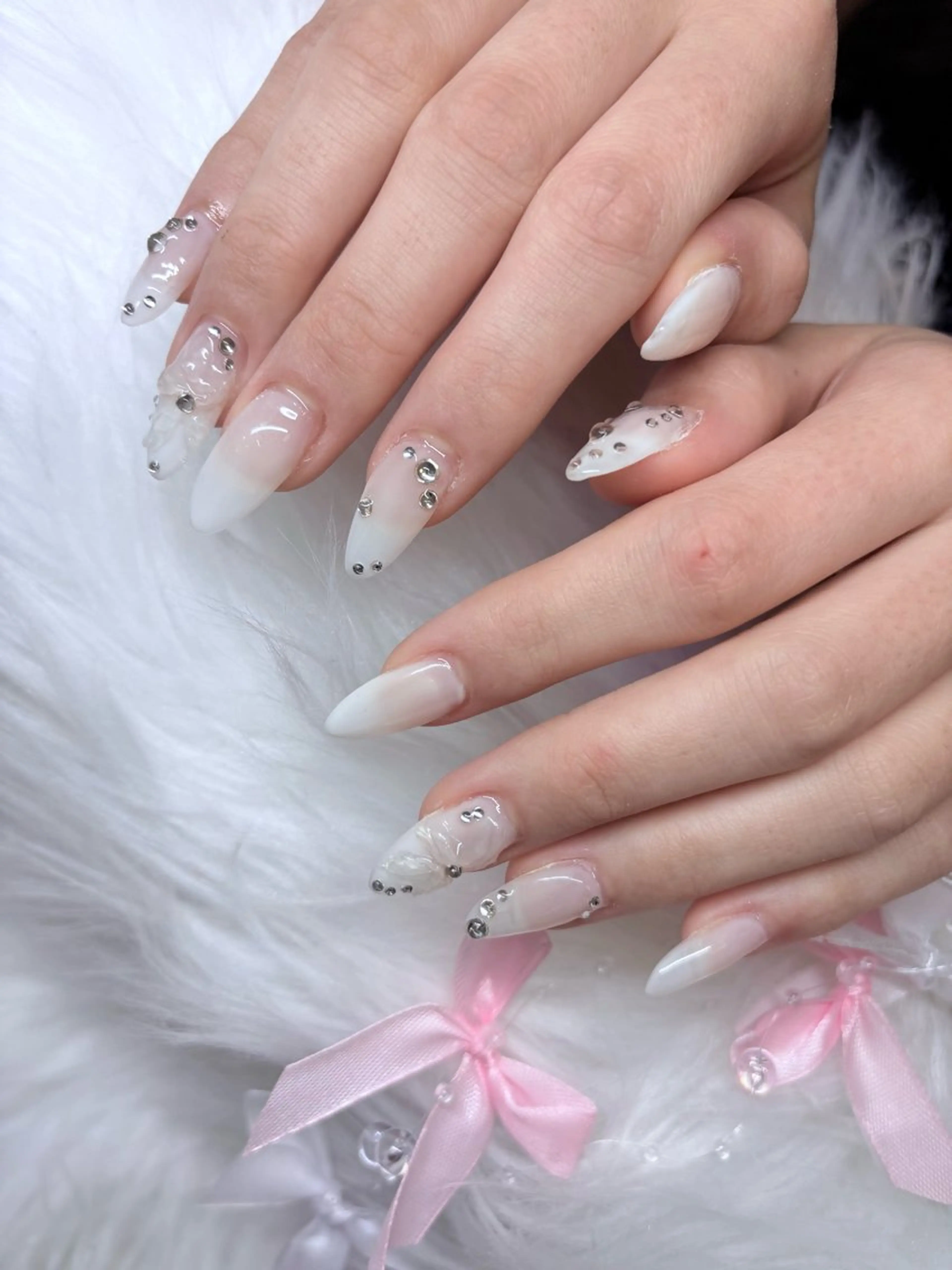 ネイル 長さ出し 持ち込み 冬ネイル vante_aimi .パラジェル取扱店のネイルデザイン