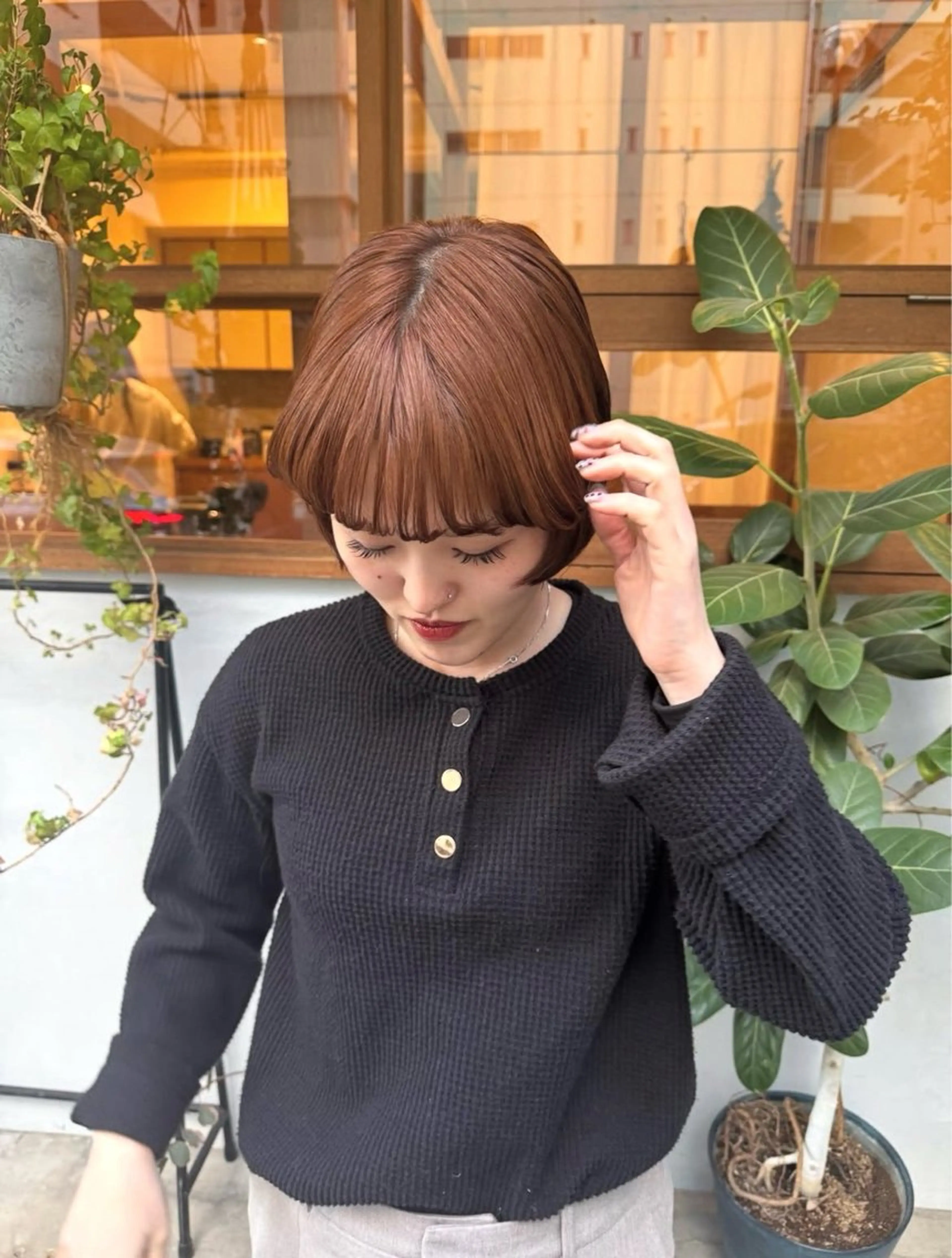 カラー ブラウンカラー ヘアカラー 高山 桃子のヘアスタイル