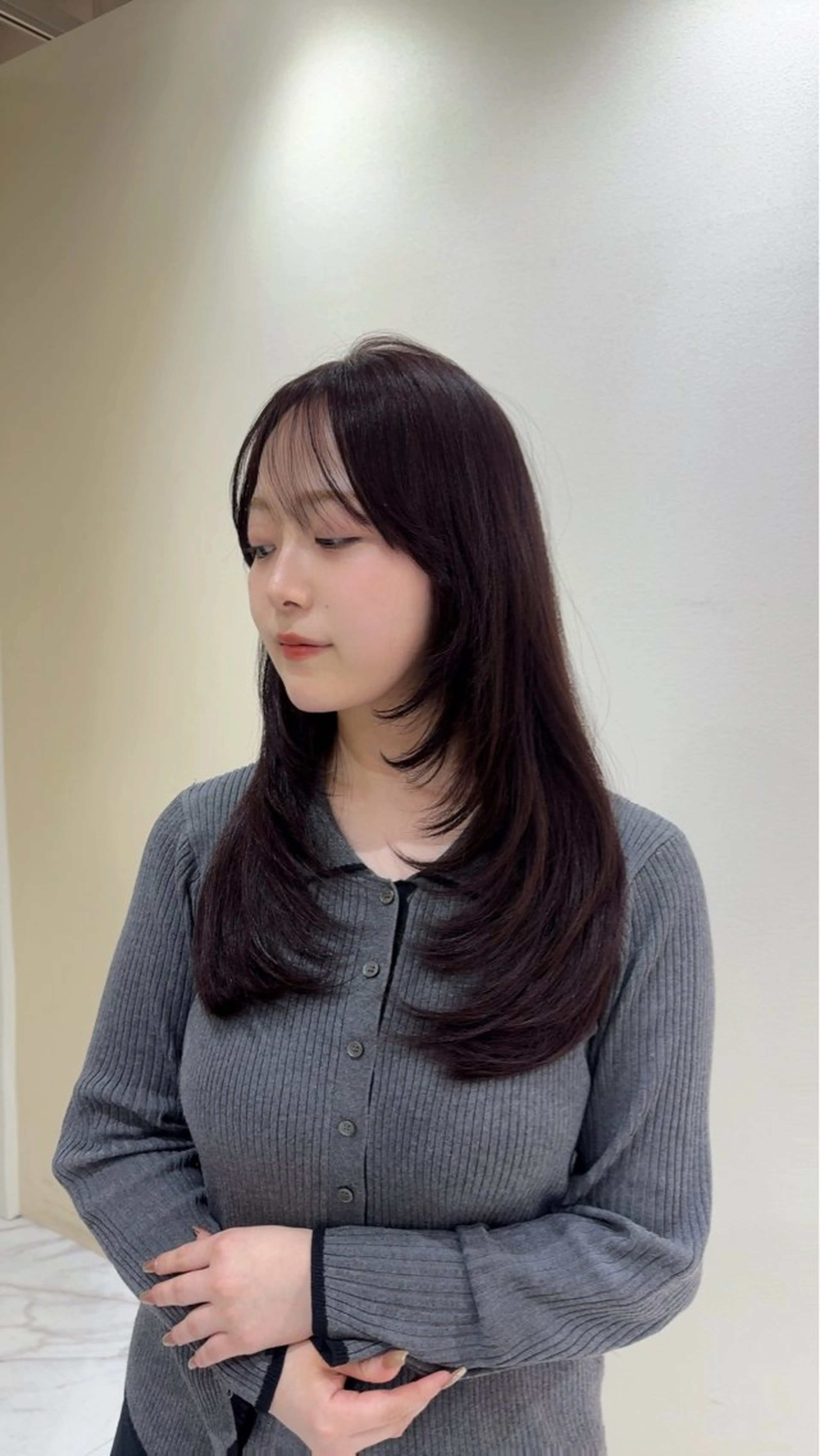 セミロング カラー レイヤーカット 似合わせカット カット ヘアカラー 髪質改善🫧 カラー特化/Hinaのヘアスタイル