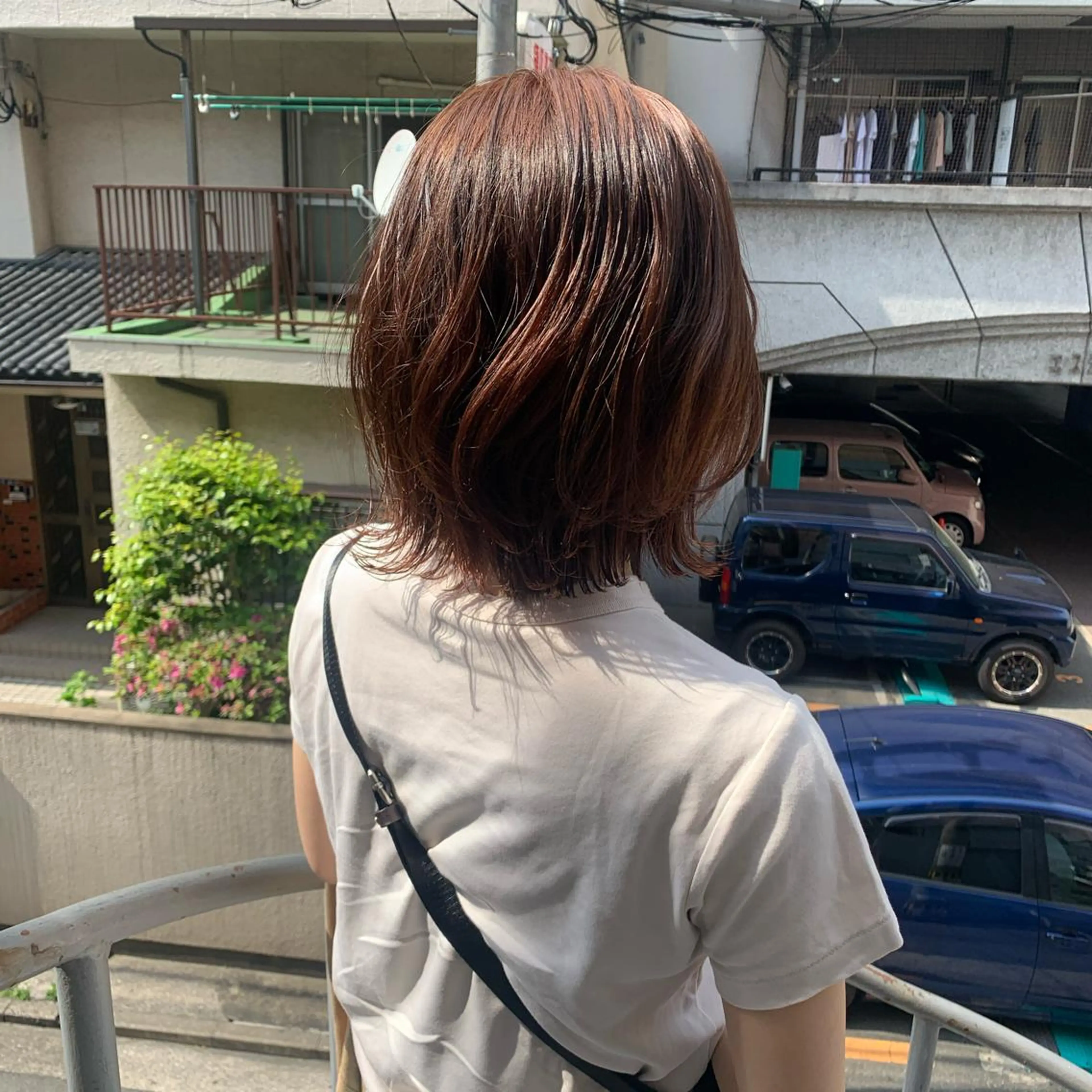 カラー MARU パーマ/レイヤーのヘアスタイル