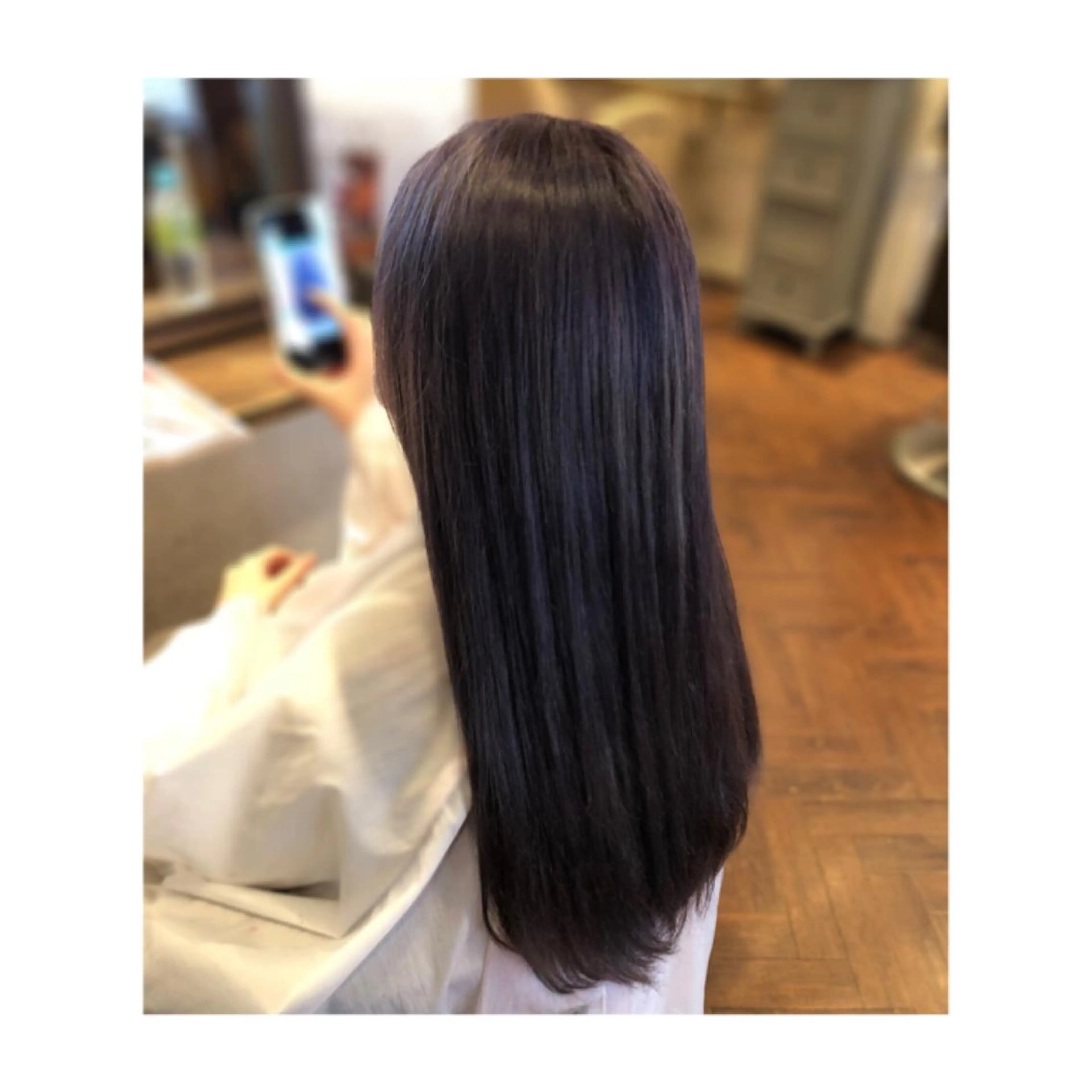 ロング カラー ブリーチ ラベンダーカラー ラベンダーグレー まちだ ひとみのヘアスタイル