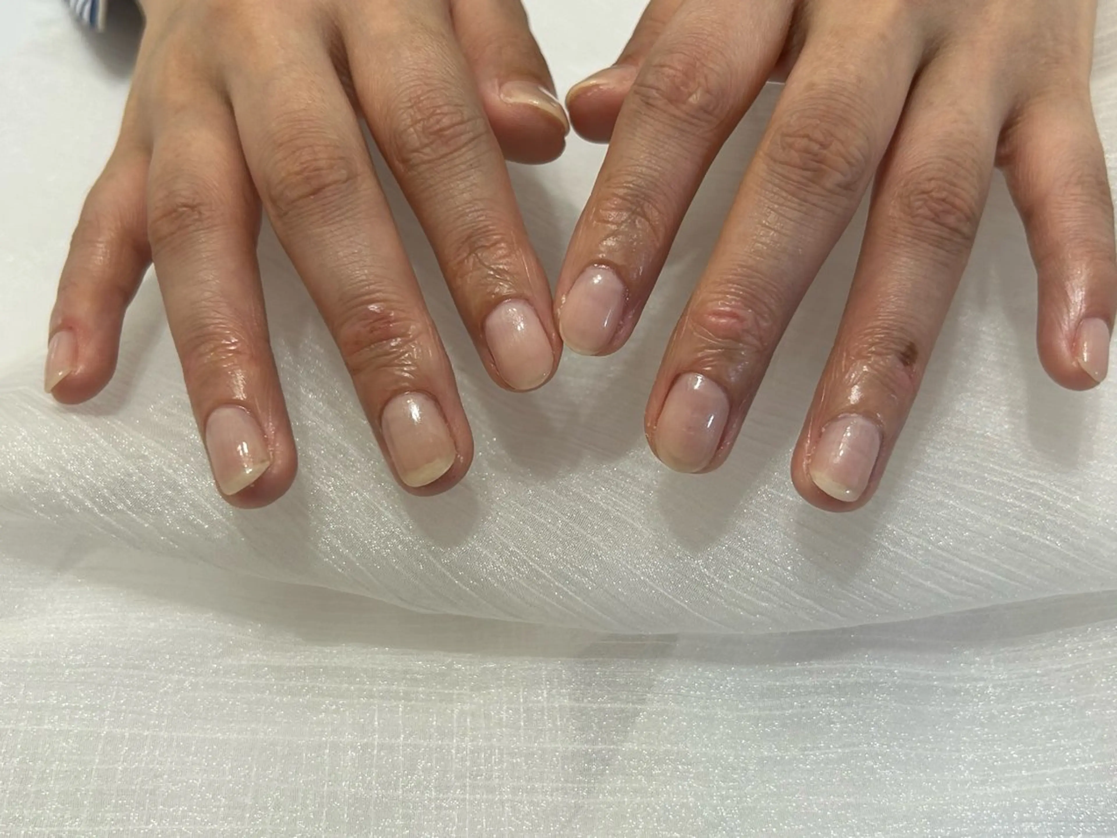 ネイル オーロラネイル 桜ネイル フラワーネイル フットネイル フレンチネイル ハンドネイル mogunail &blowのネイルデザイン