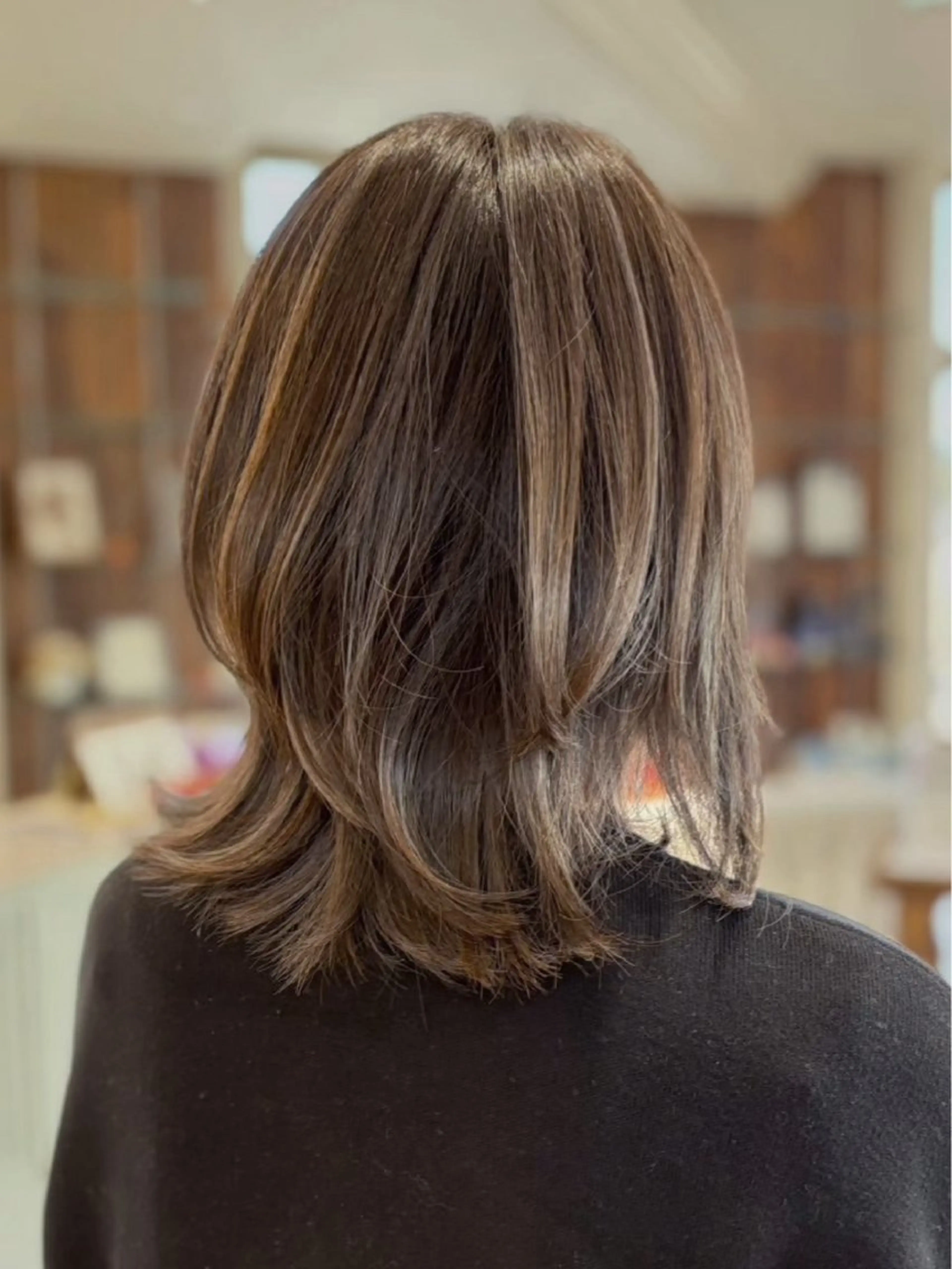 ミディアム カット ヘアカラー 濱走 大輝のヘアスタイル