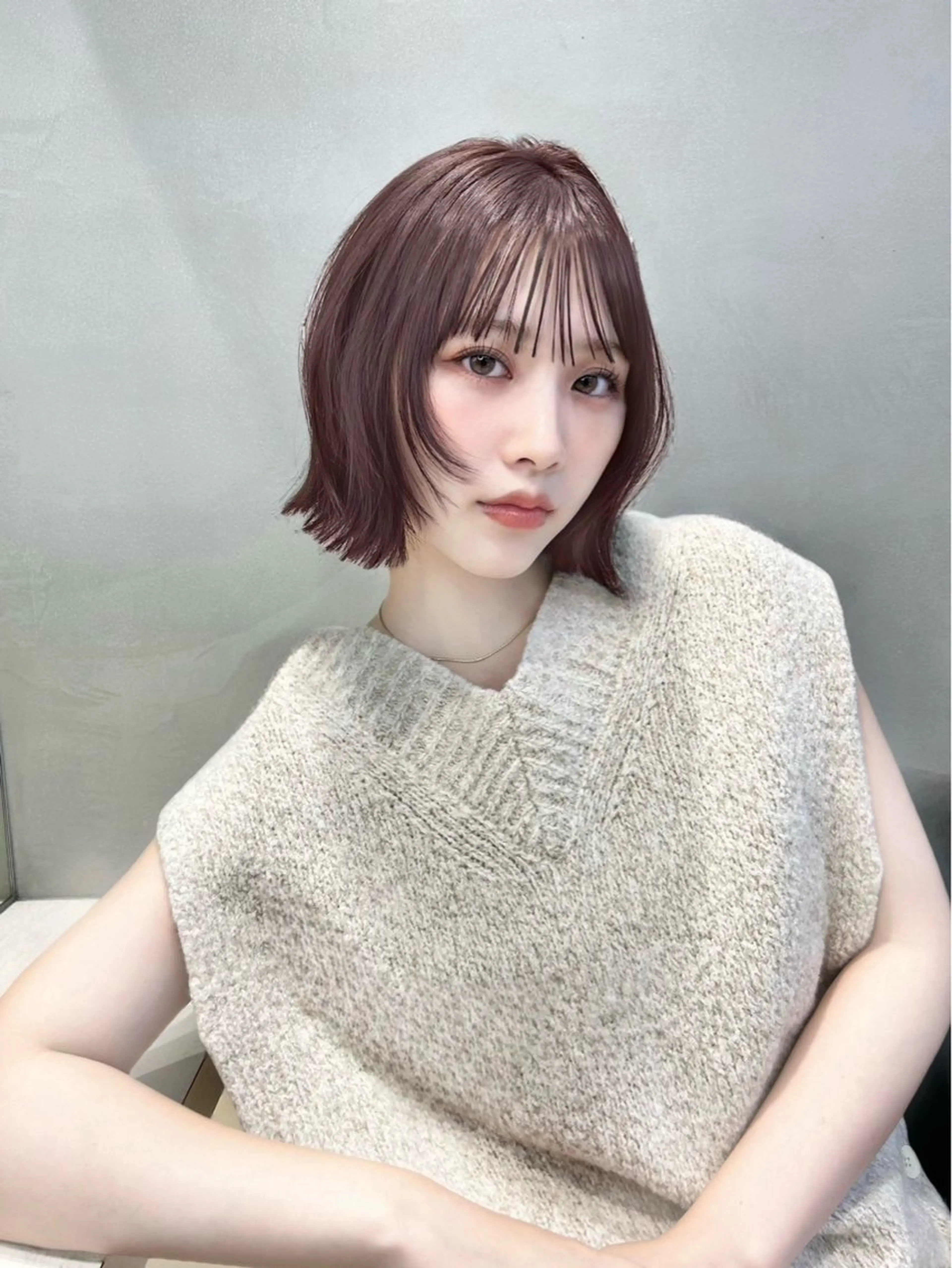 ショート ボブレイヤー ボブ レイヤーカット 外ハネヘア 巻ける縮毛矯正/ボブ 小顔カット大和田拓夢のヘアスタイル