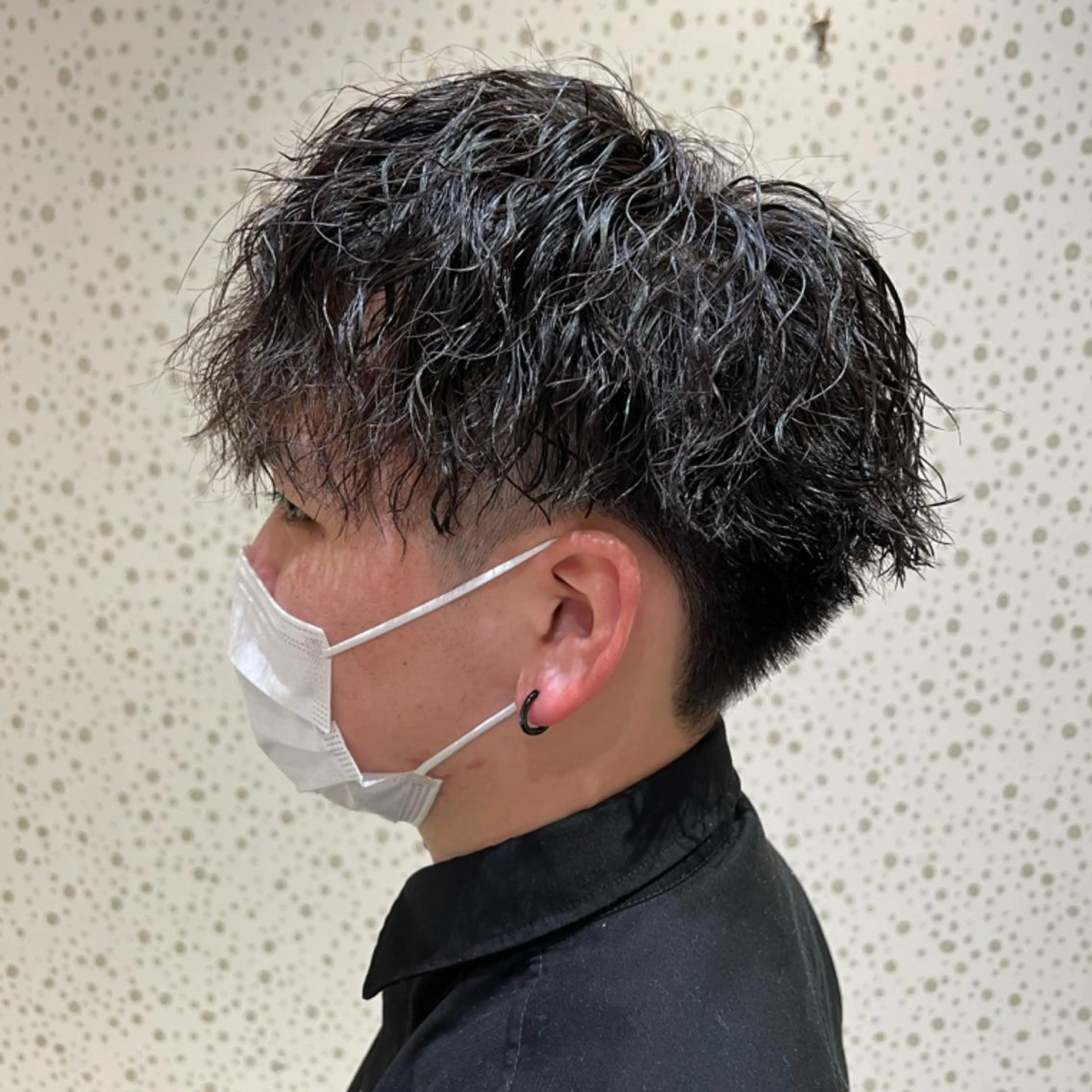 パーマ メンズ 桑原 希吏のヘアスタイル