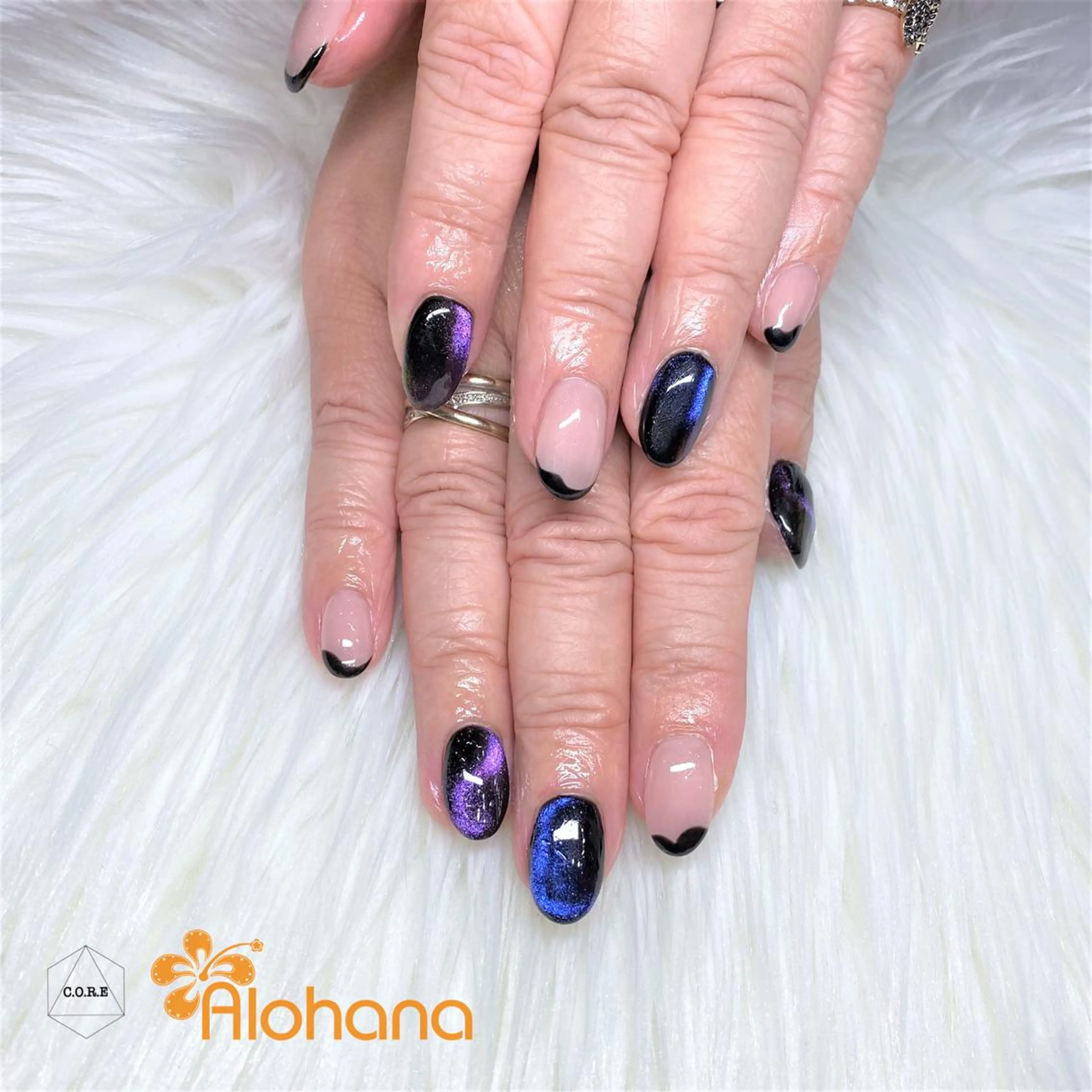 ネイル マグネットネイル ハンドネイル Alohana Minaのネイルデザイン