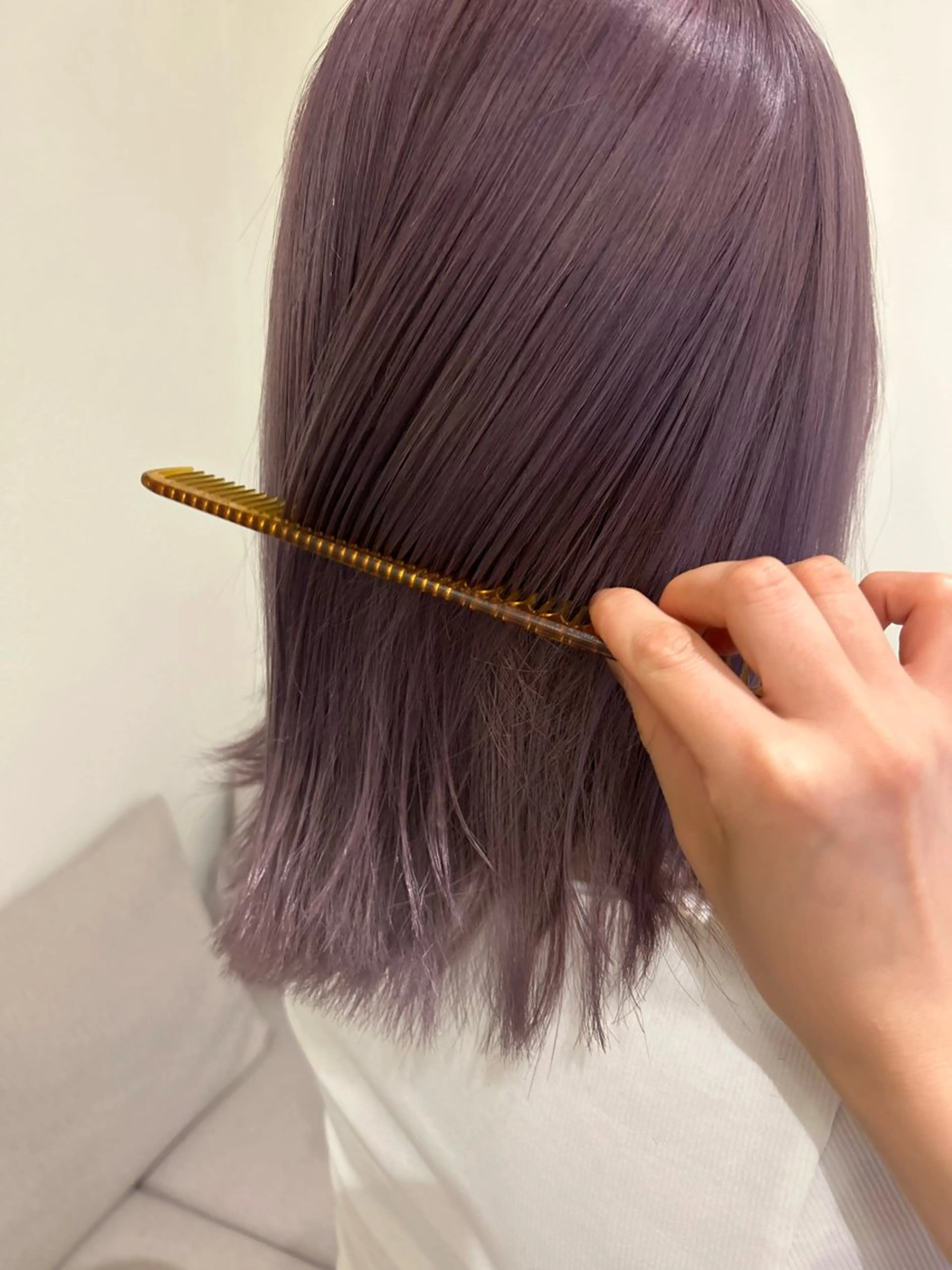 セミロング カラー カット ヘアカラー トリートメント 💛🤍U too e’s /店長🧸のヘアスタイル