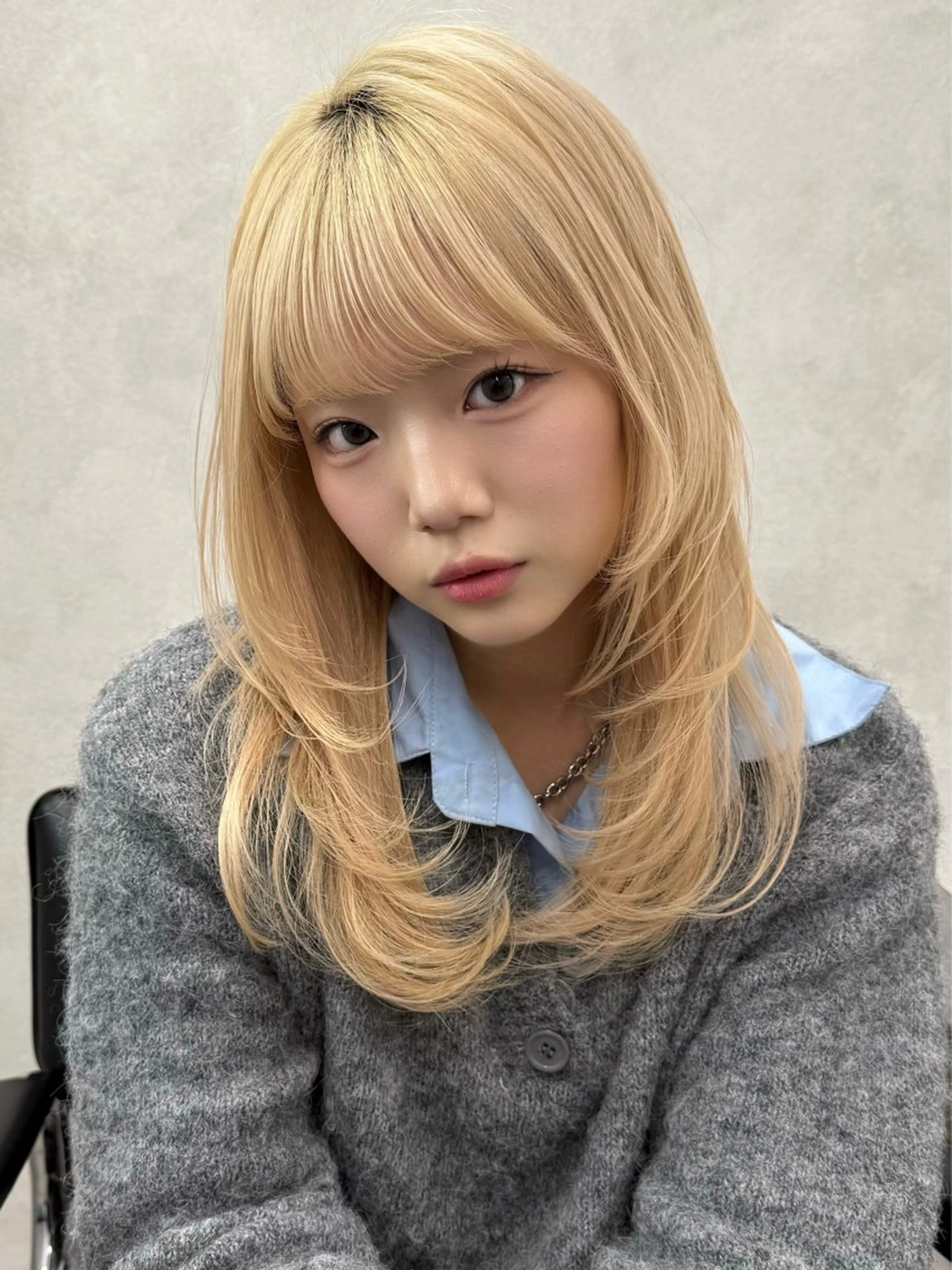ミディアム ヘアカラー 🍎森貝洋亮🍎 ブリーチカラー特化のヘアスタイル