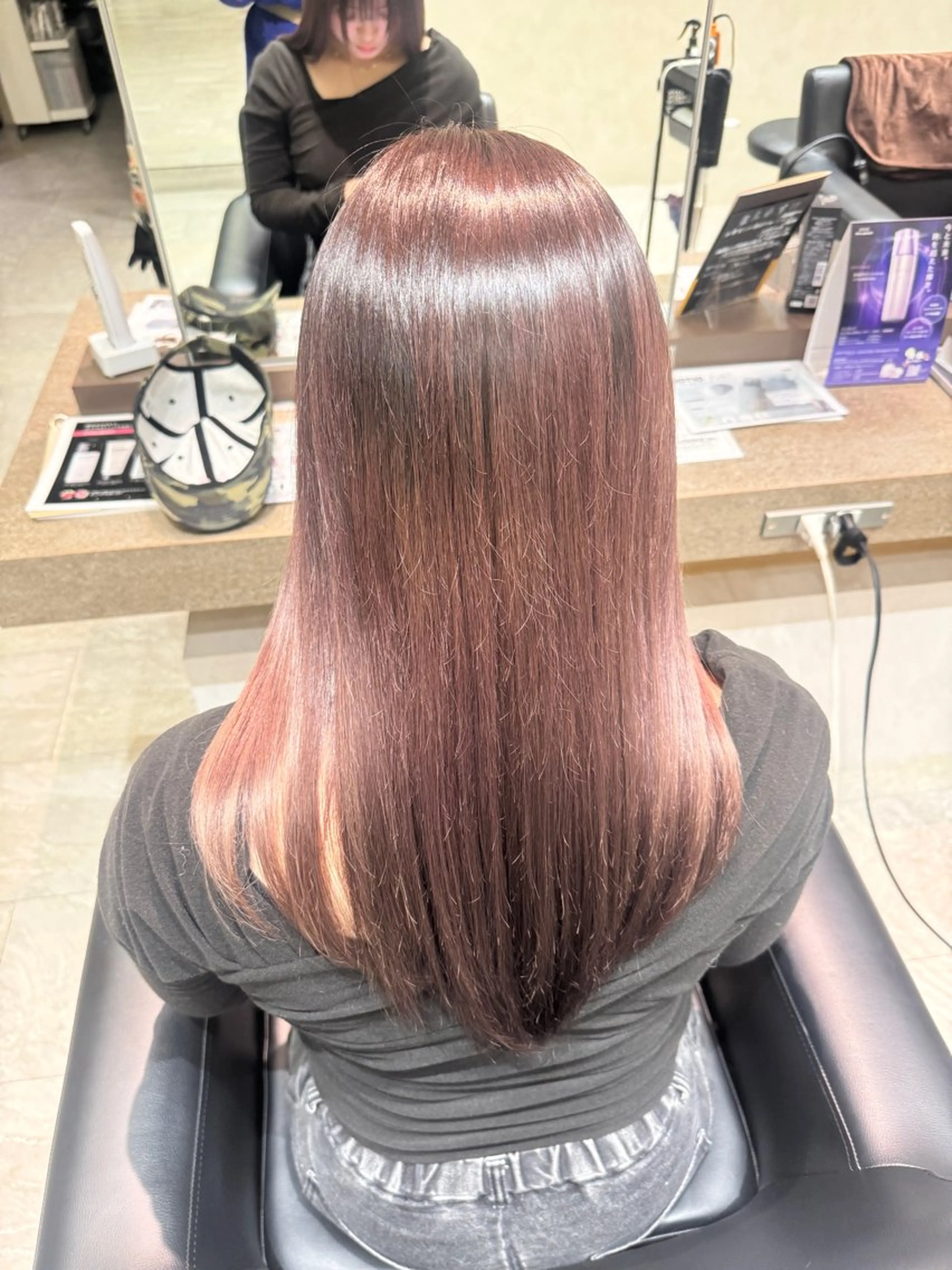 セミロング カラー グレージュ ピンクカラー sakura❀/板橋 モデル募集中🪄︎︎のヘアスタイル