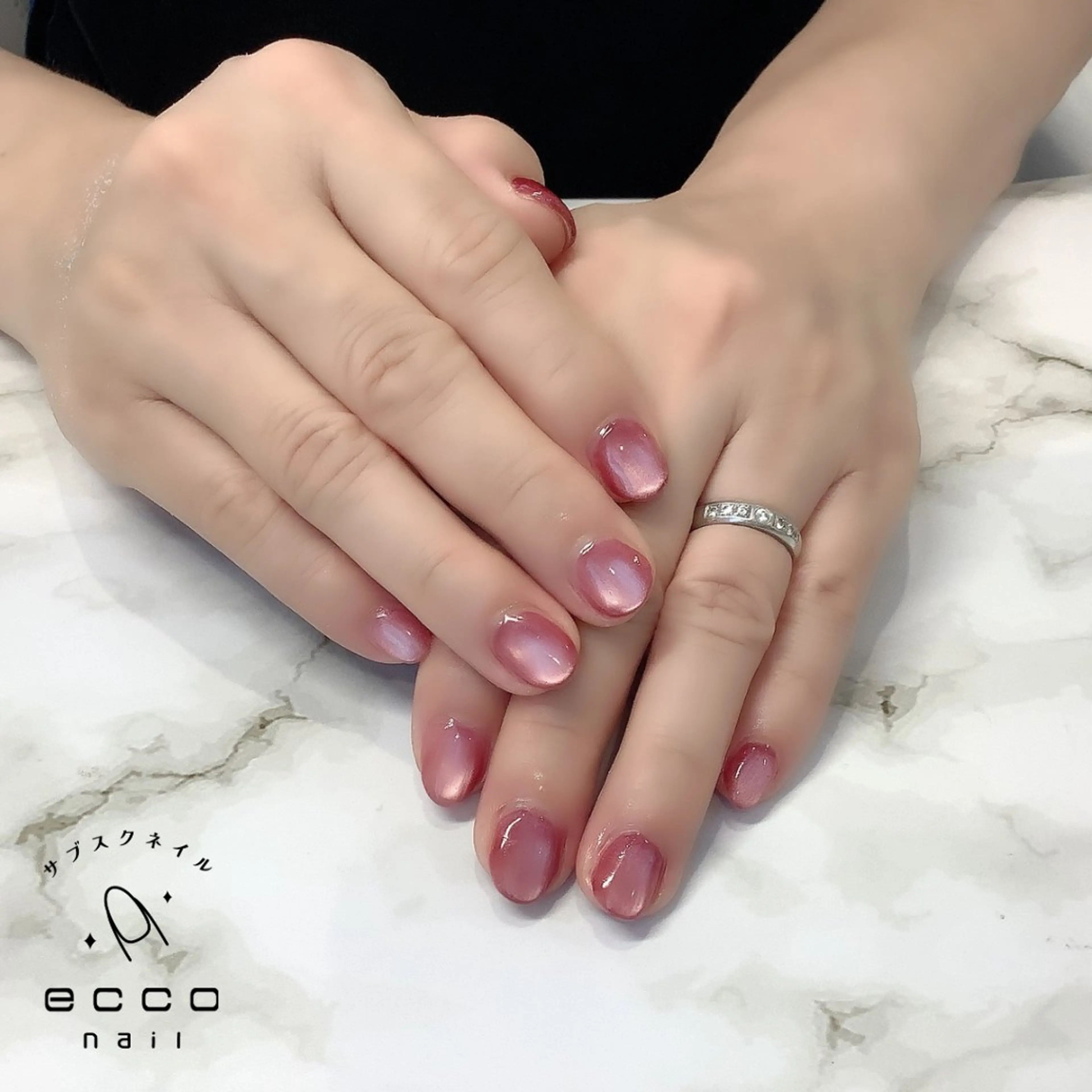 ネイル マグネットネイル ハンドネイル eccoネイル千早 Nanakoのネイルデザイン