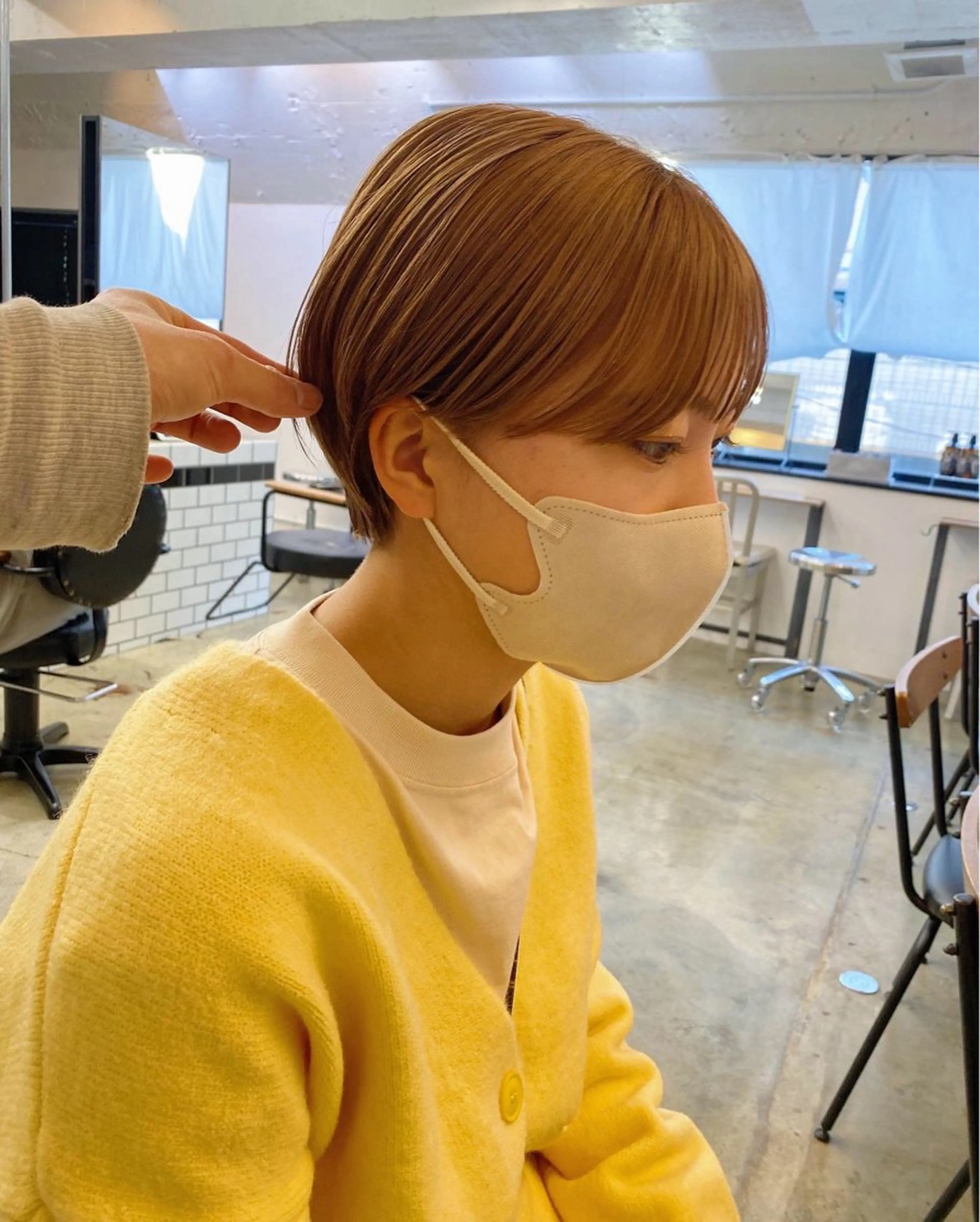 ショート カラー カット ヘアカラー トリートメント IVORY.所属・🟩白髪ぼかし/ボブ /ショートヘア/大司のヘアスタイル