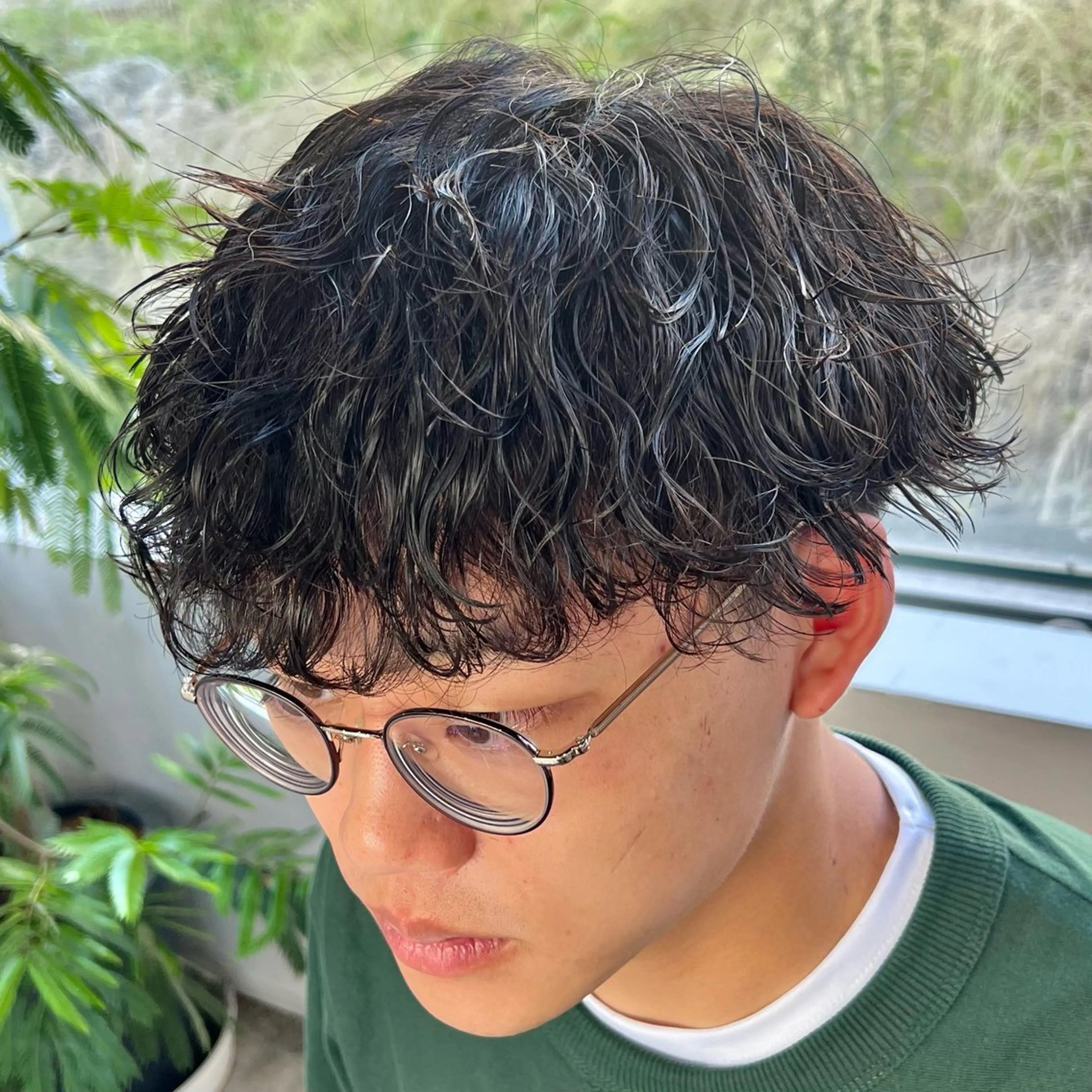 ショート パーマ メンズ カット パーマ メンズパーマ/波巻き 新潟/万代/夏芽🎀のヘアスタイル