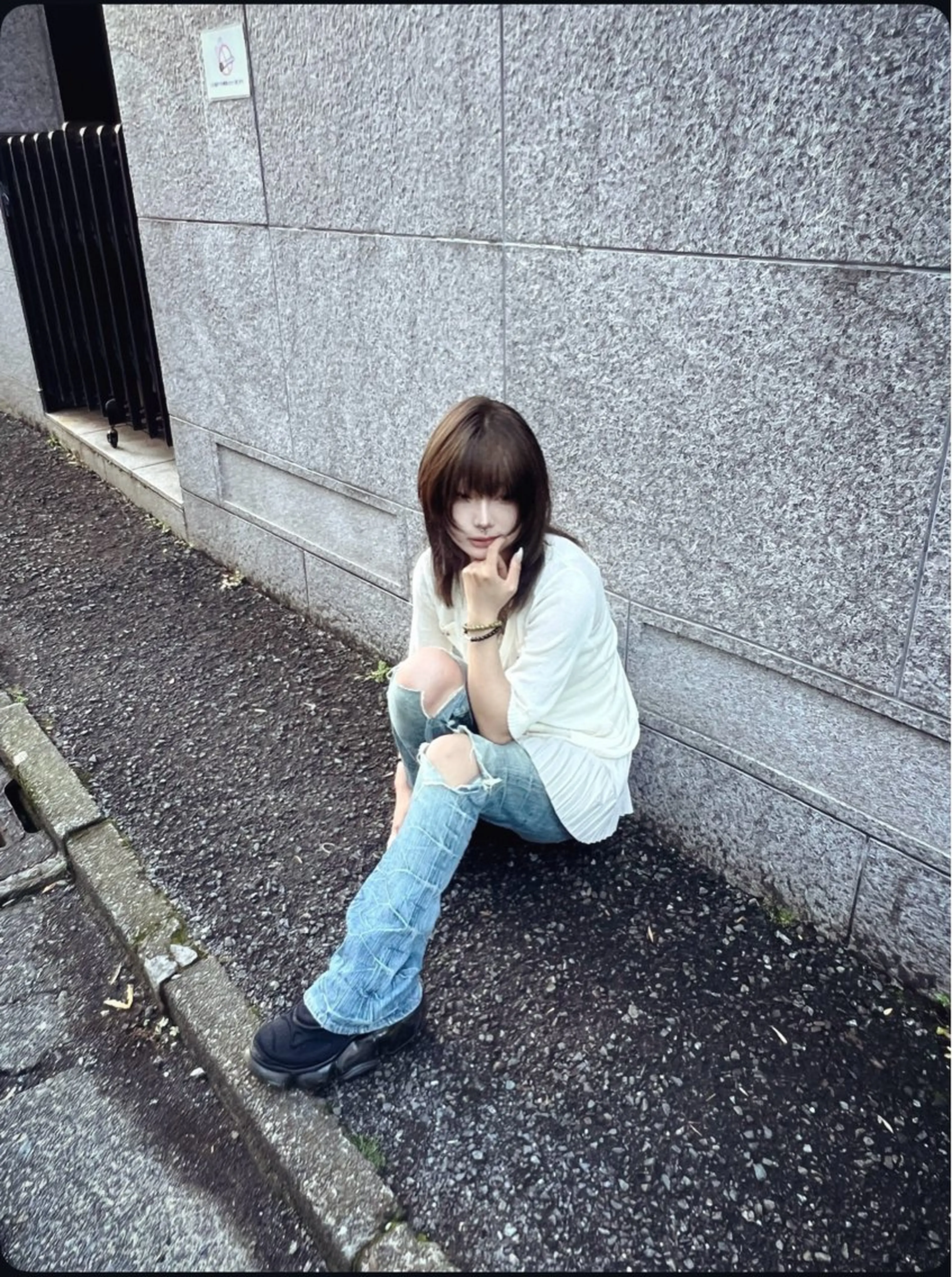 ミディアム AIRA/ブリーチ /透明感カラーのヘアスタイル