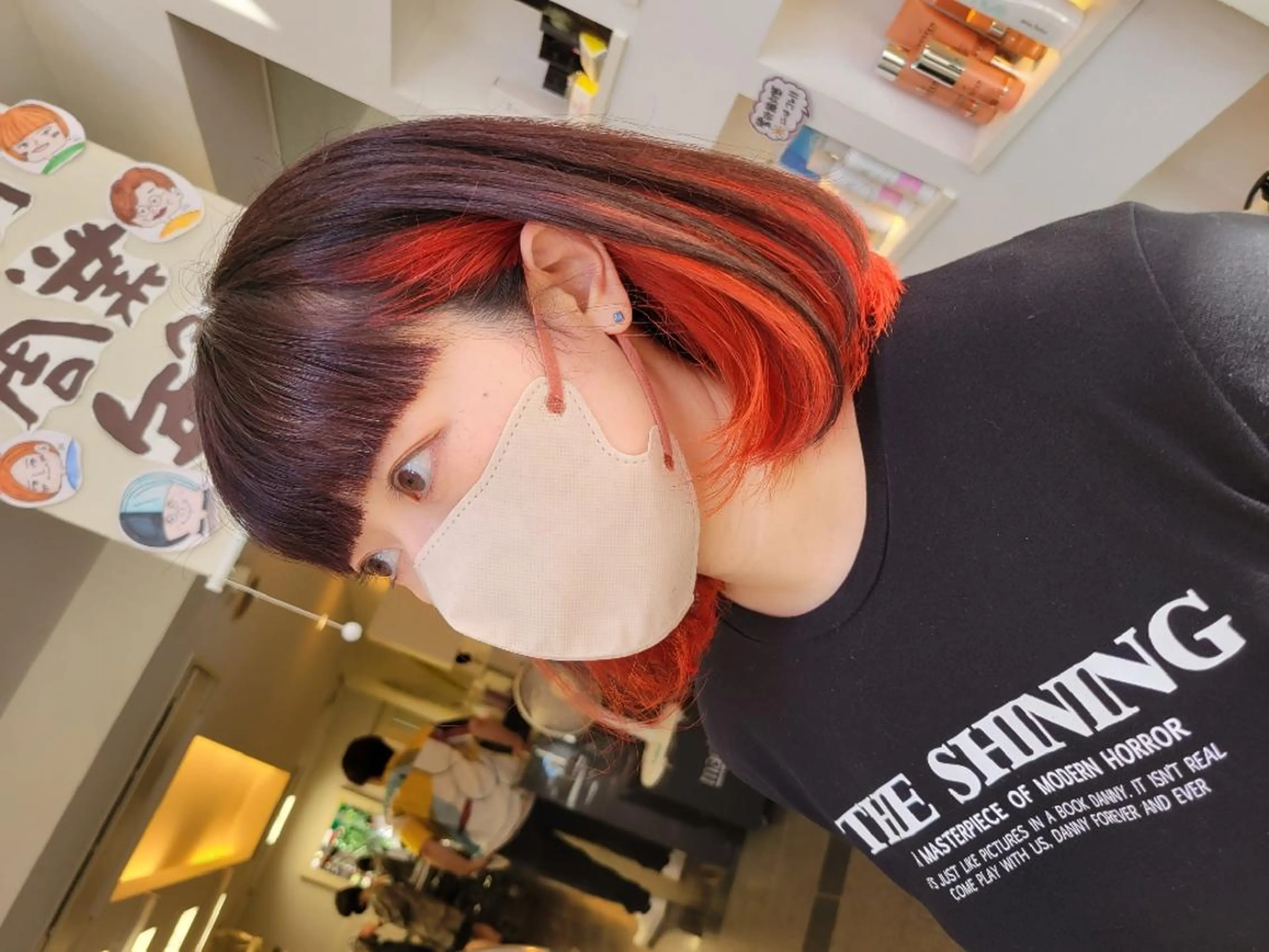 ミディアム ヘアカラー 遠藤 史秋のヘアスタイル