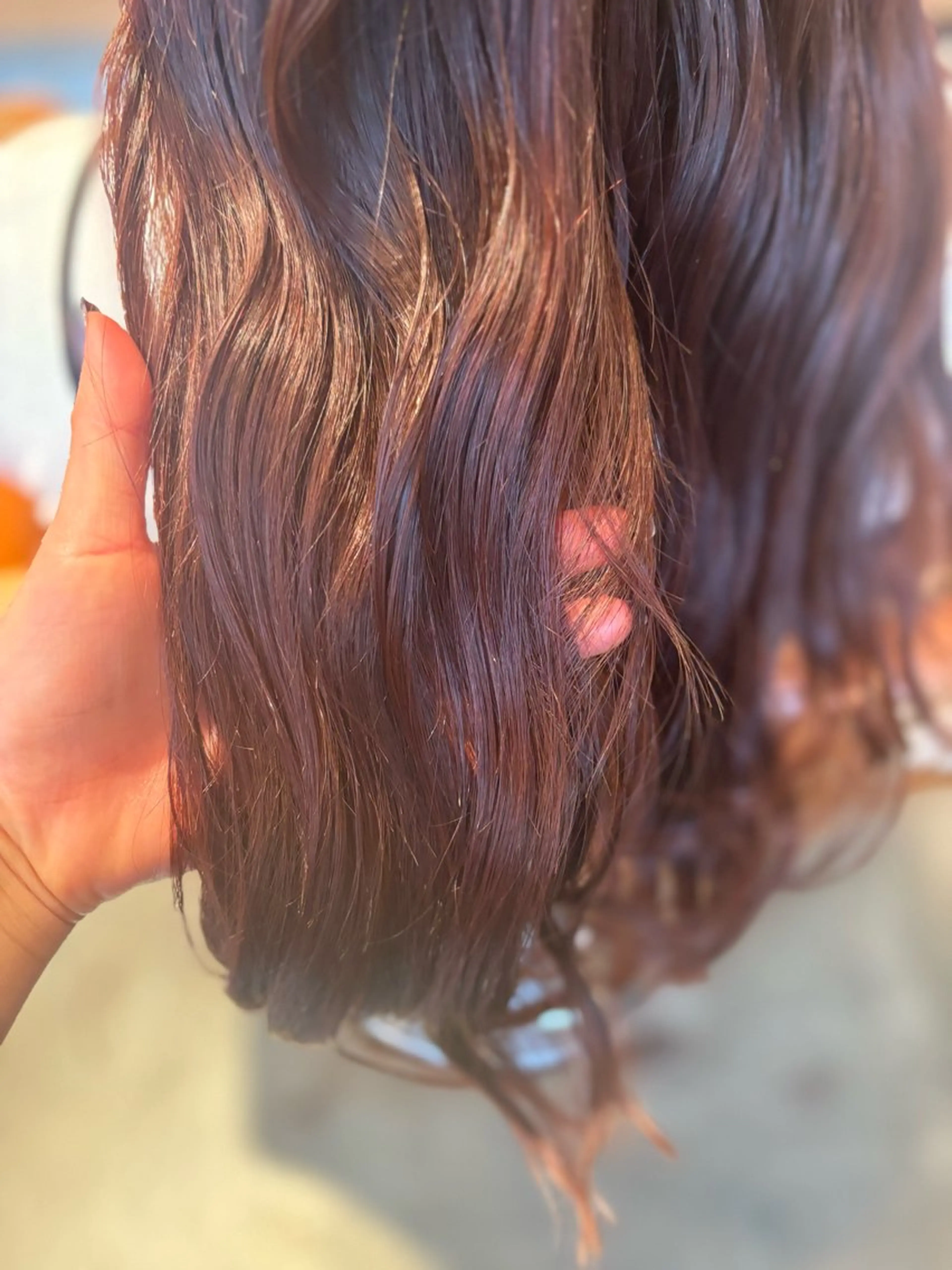 ロング カラー トリートメント 髪質改善カラー ブラウン🤎YUMEのヘアスタイル