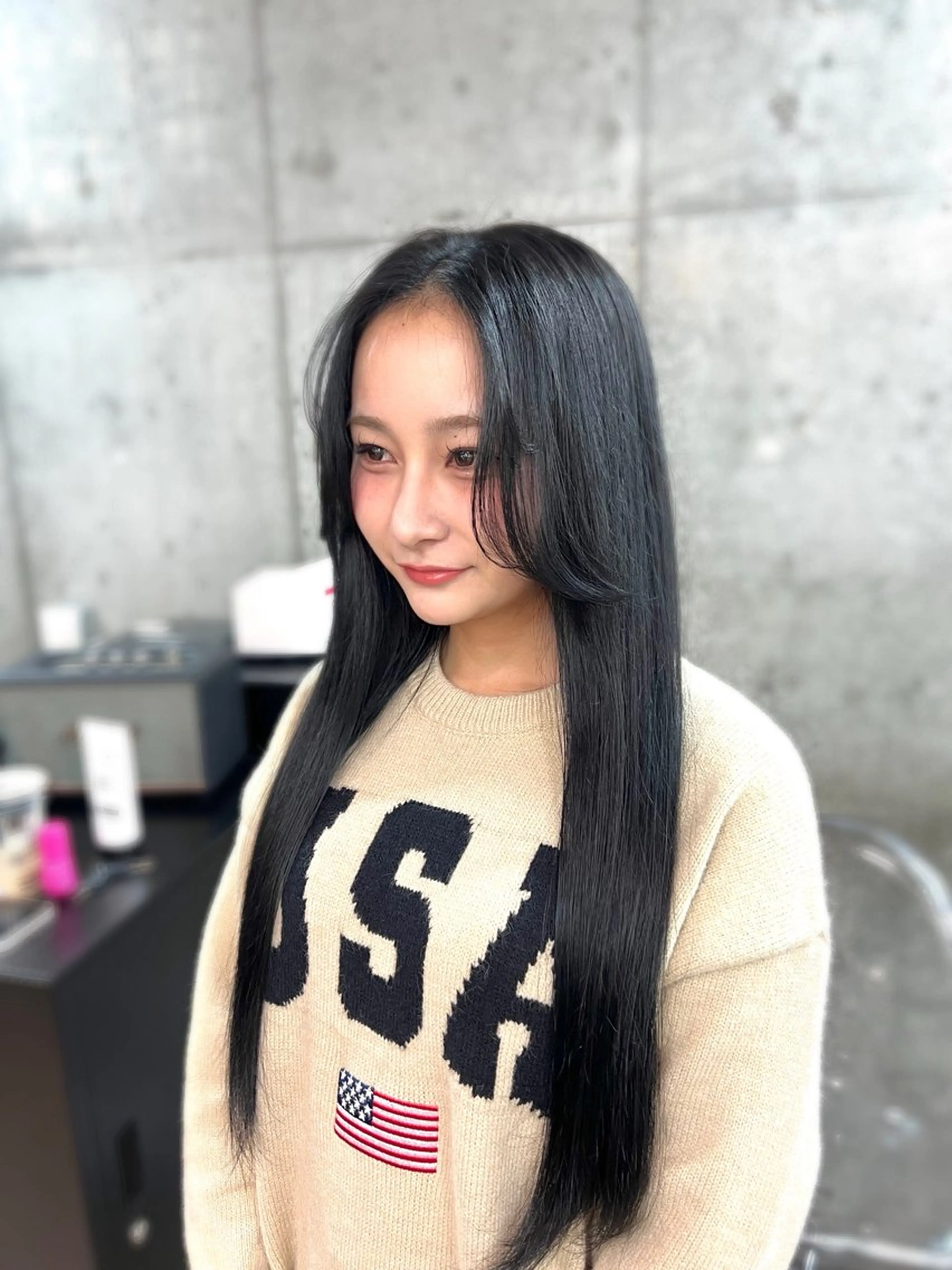 ✨🤍【落とせる】黒染めオフブラックカラー＋オージュア5ステップトリートメント🤍✨の写真