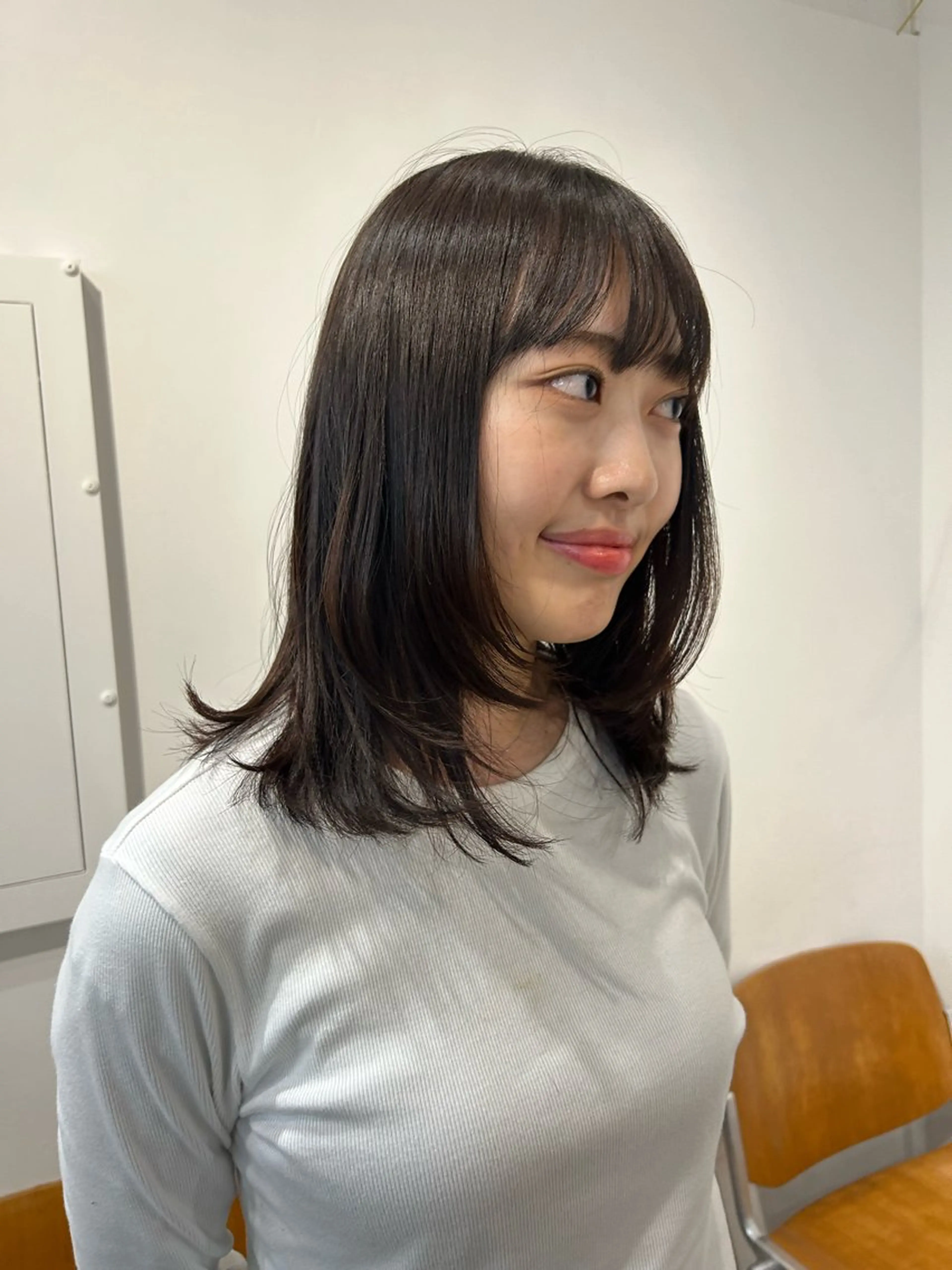 セミロング レイヤーカット カット Terve. 水野 菜々香のヘアスタイル