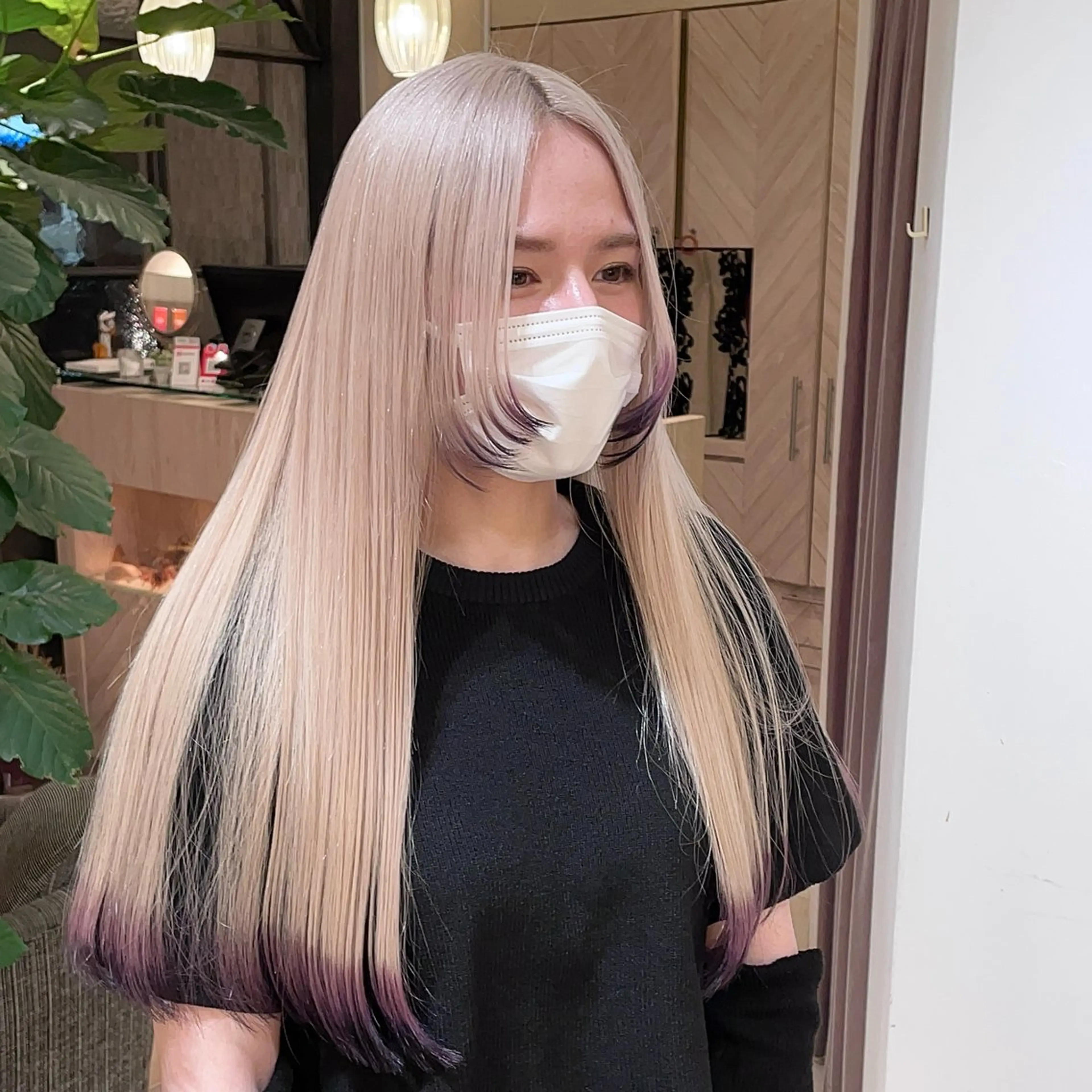 ロング カラー ブリーチ ケアブリーチ ハイトーンカラー ヘアカラー トリートメント tet 店長 RIKITOのヘアスタイル