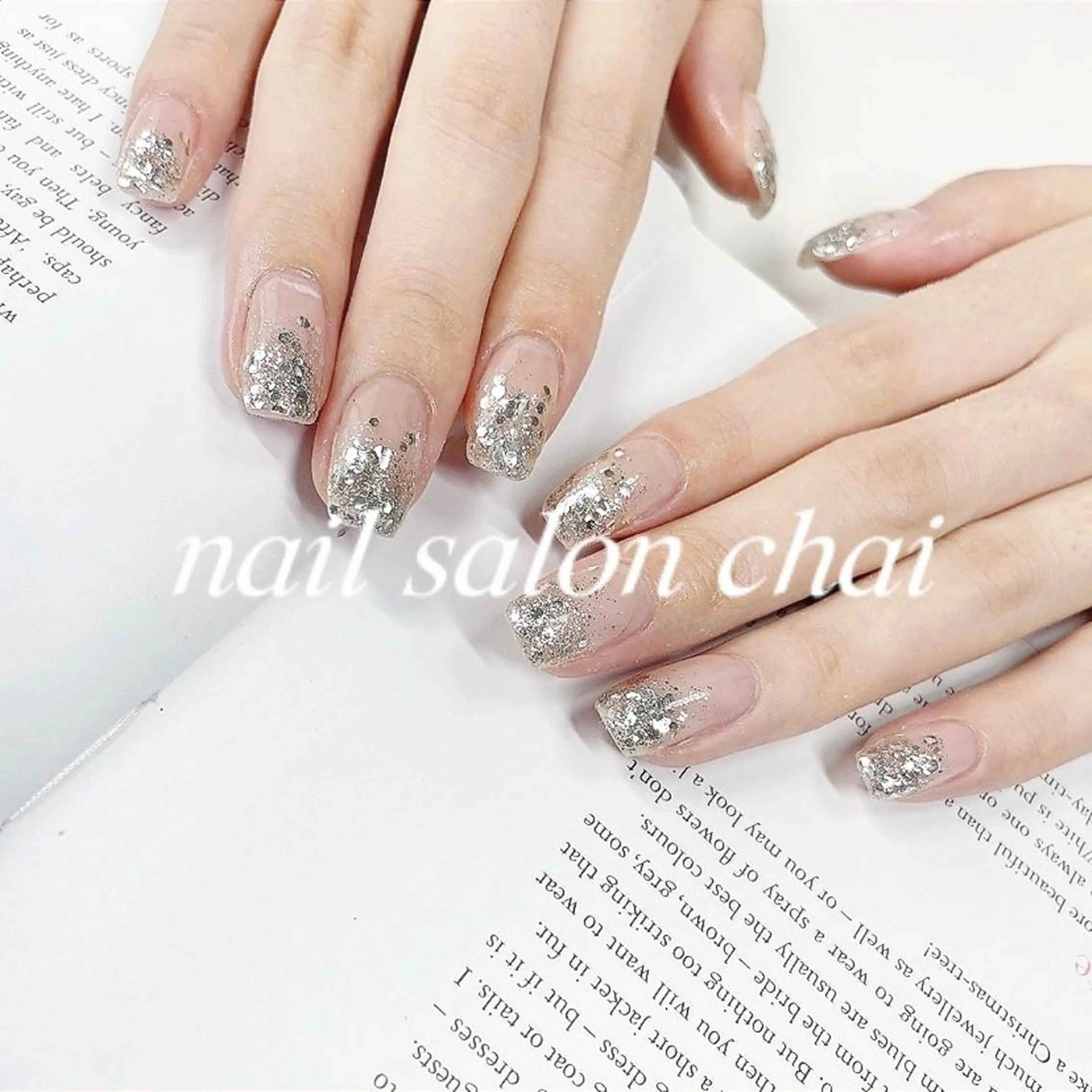 ネイル グラデーション ラメ(グリッター) nail salon chai 上本町のネイルデザイン