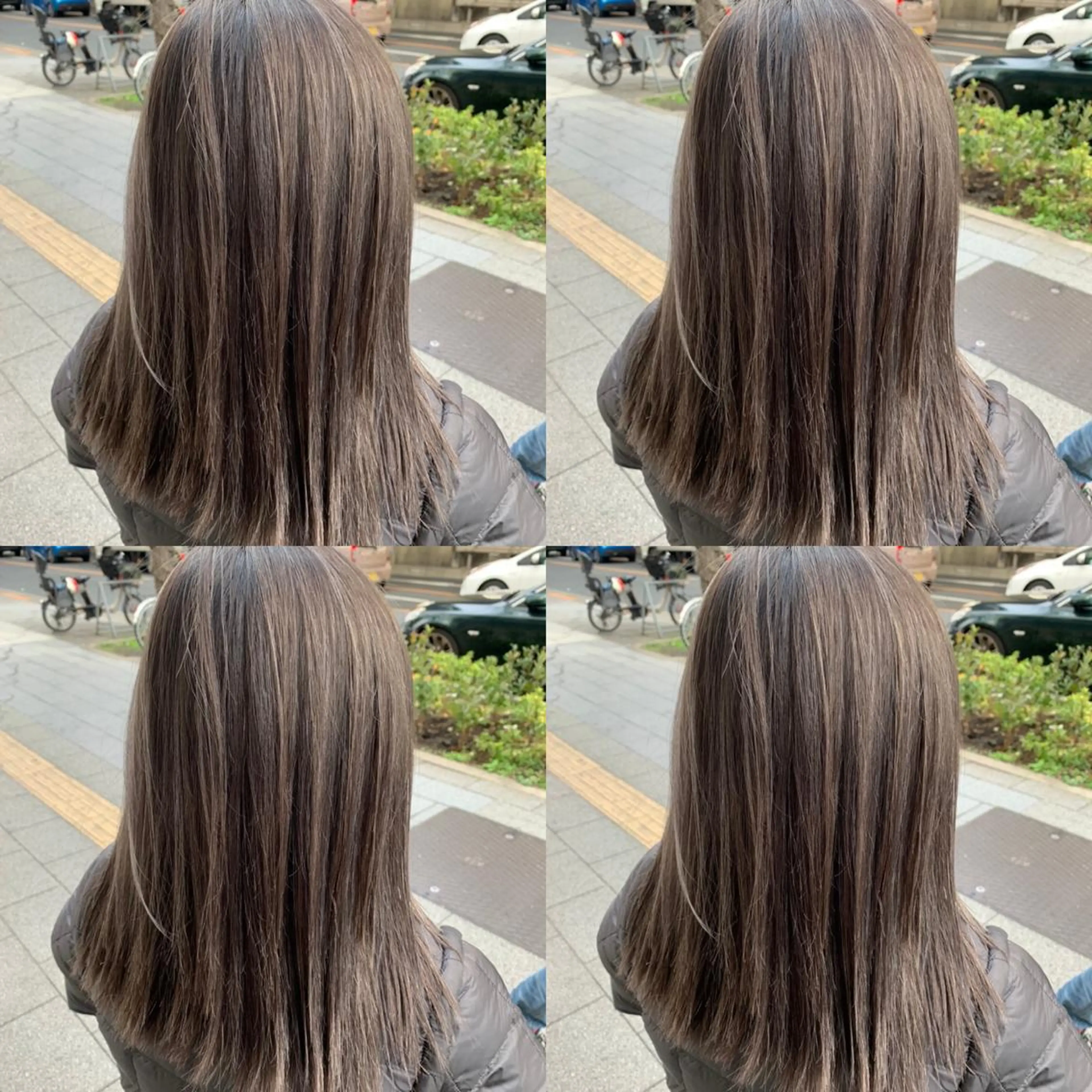 ミディアム ハイライト ✨髪質改善✖︎顔周り レイヤー✨ナカムラのヘアスタイル