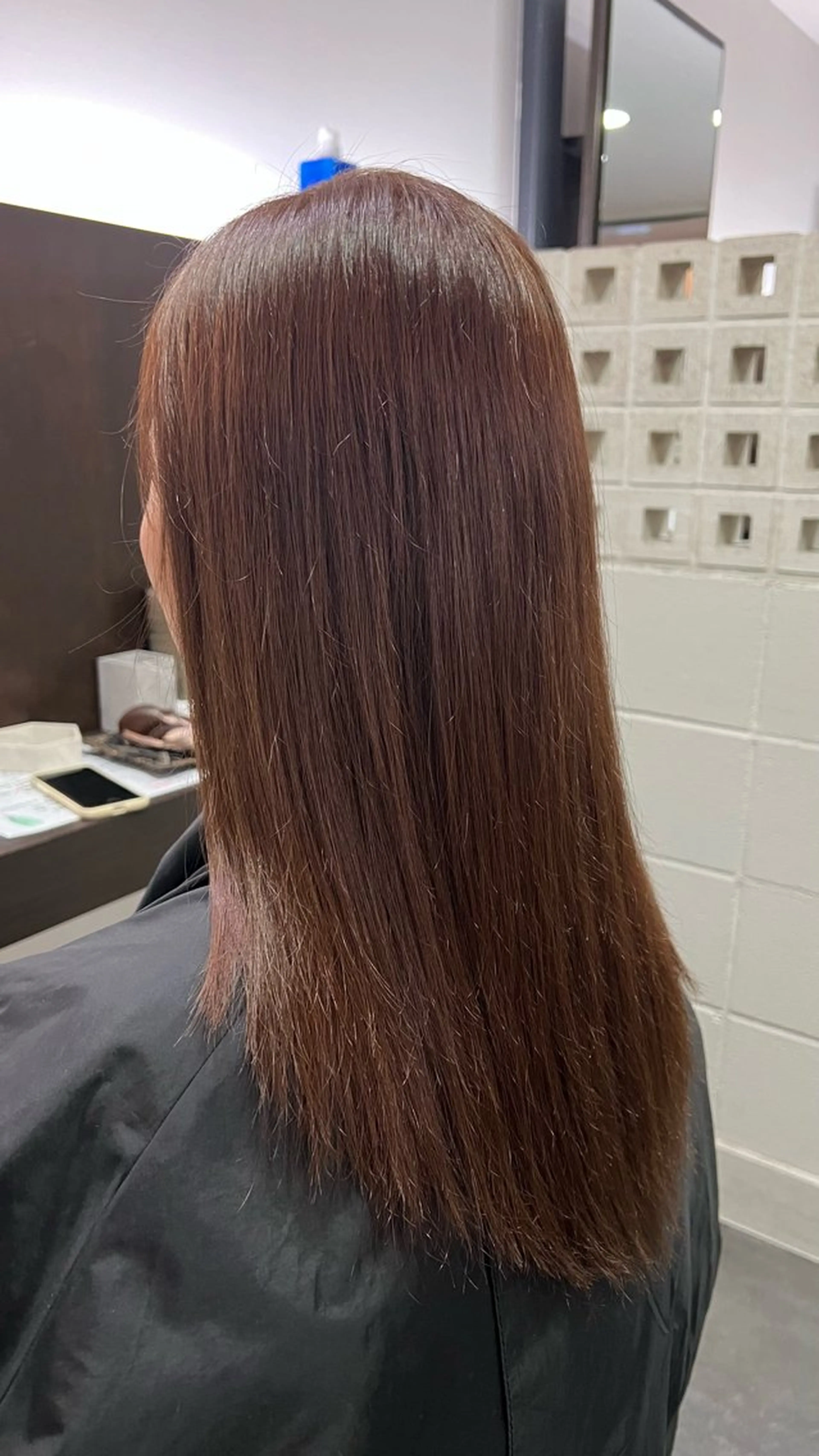 ミディアム ピンクブラウン 南草津/トレンドカラ ー/パーマ　西村美月のヘアスタイル