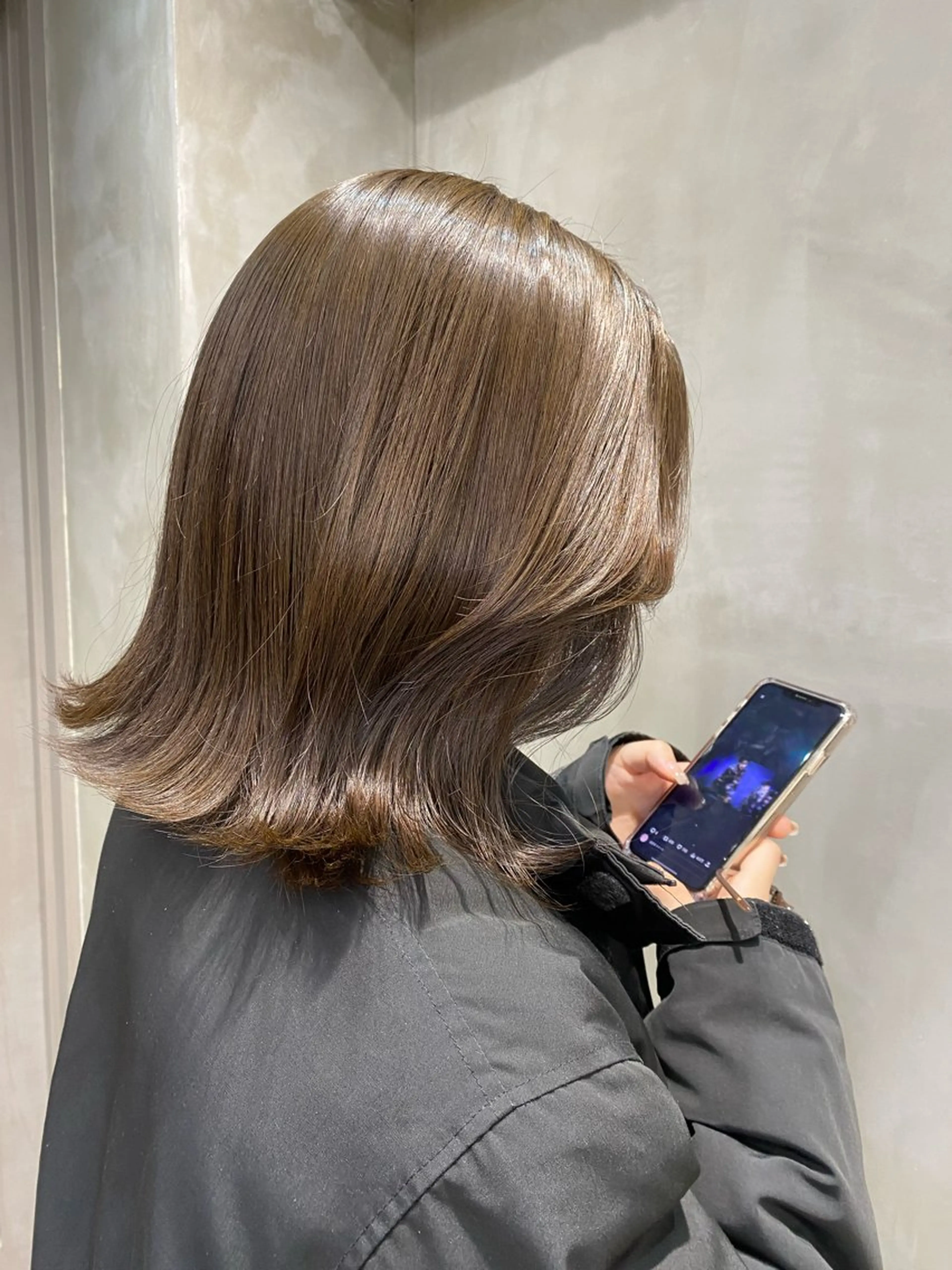 ミディアム カラー 透明感カラー 髪質改善 🍈yurina 福岡/パーマ🍈のヘアスタイル