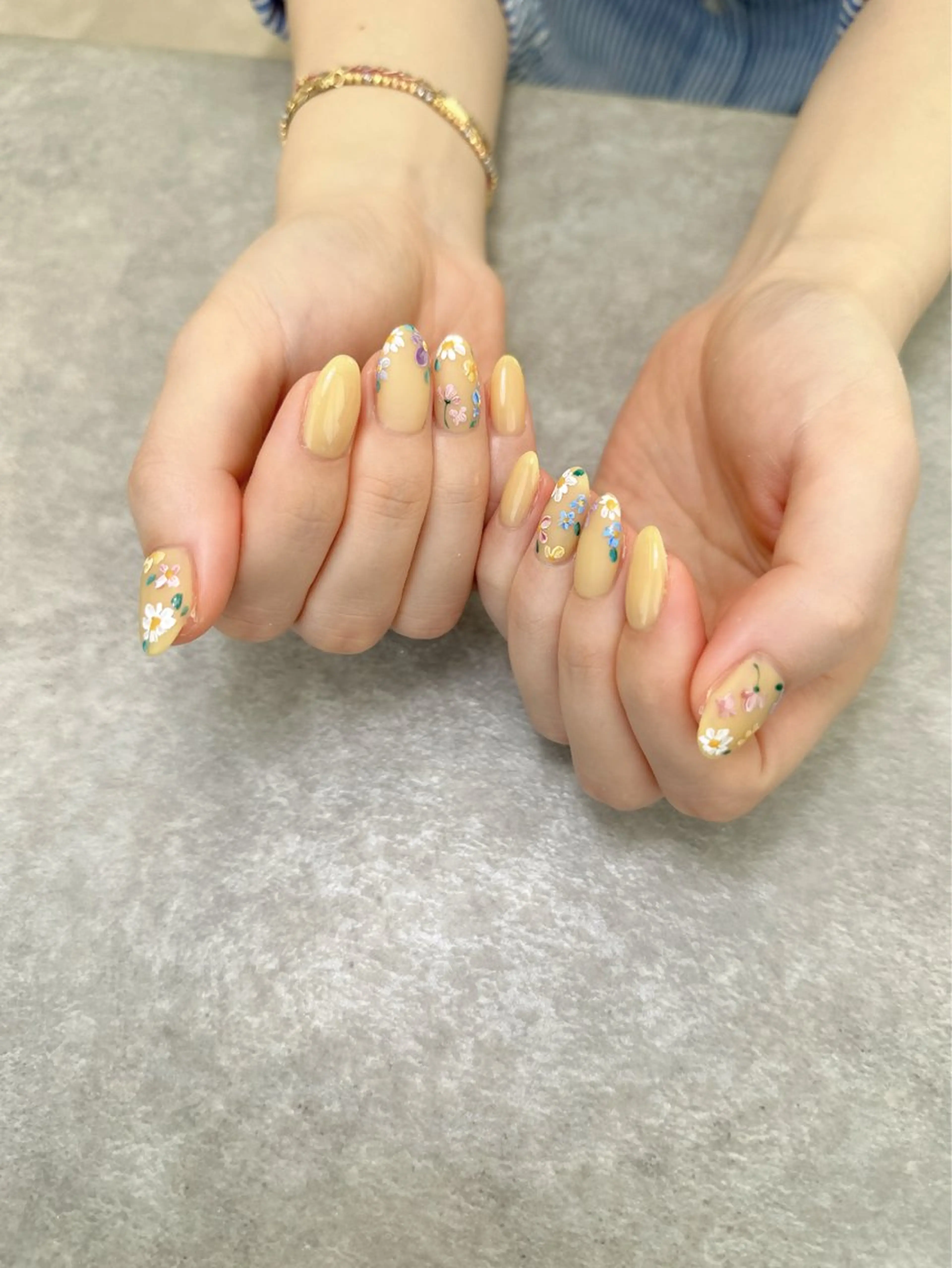 ネイル フラワーネイル Yukino .のネイルデザイン