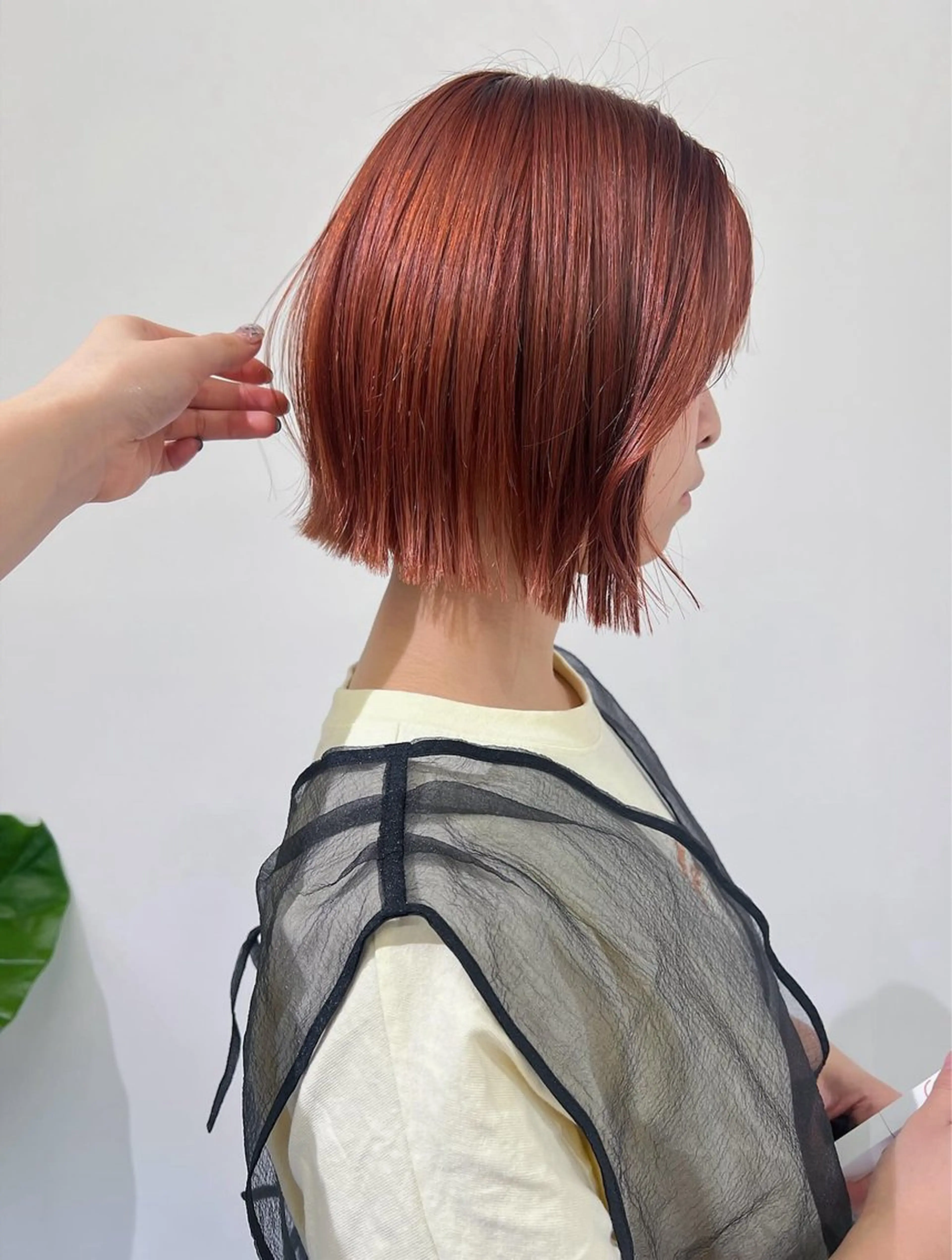 ショート カラー オレンジピンク Kaho🌼/メンズ ニュアンスパーマのヘアスタイル