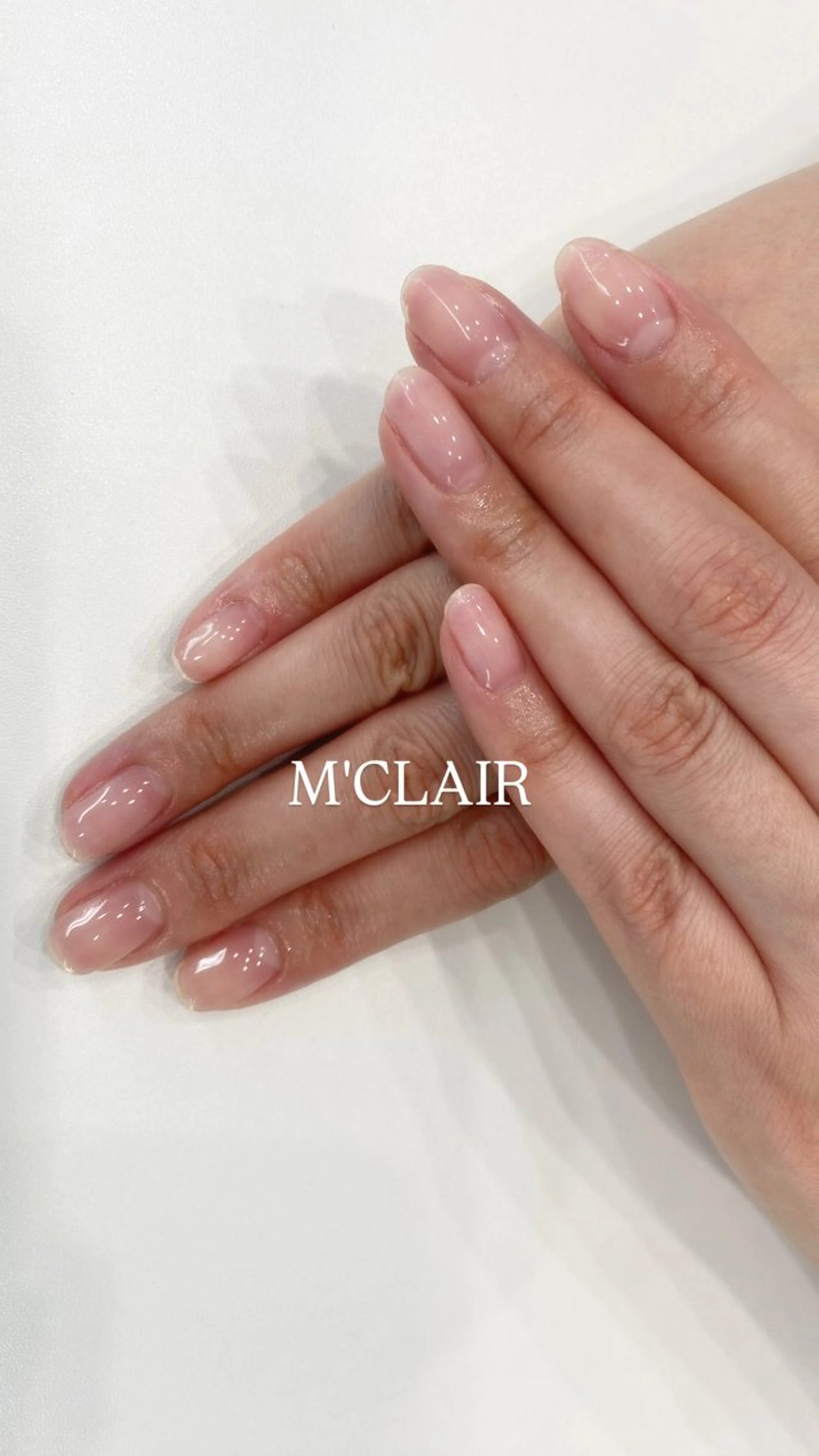 ネイル クリアネイル ハンドネイル M'CLAIR makikoのネイルデザイン