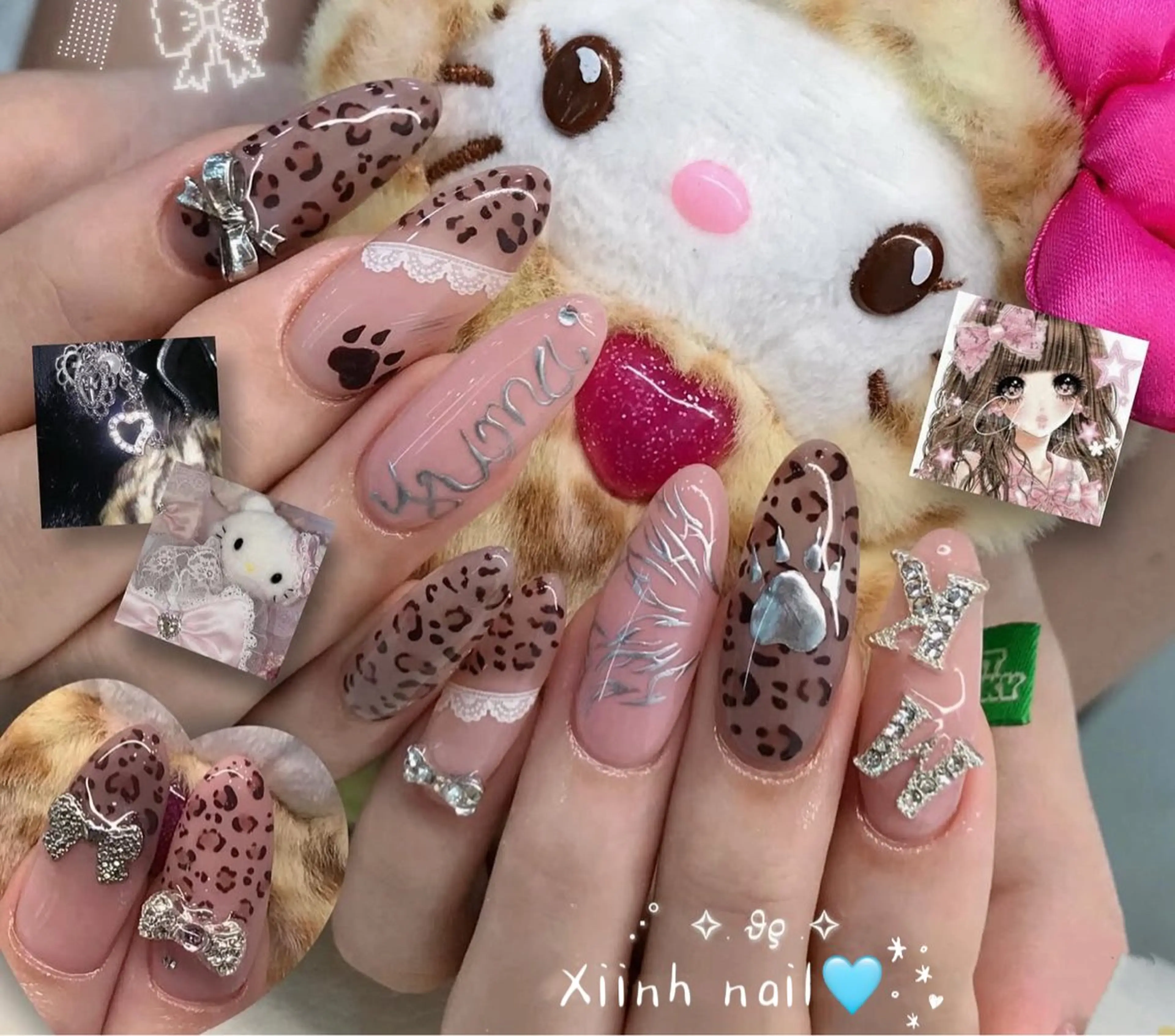 ネイル チークネイル 桜ネイル フットネイル ジェルネイル ハロウィン XIINH NAIL SALONのネイルデザイン