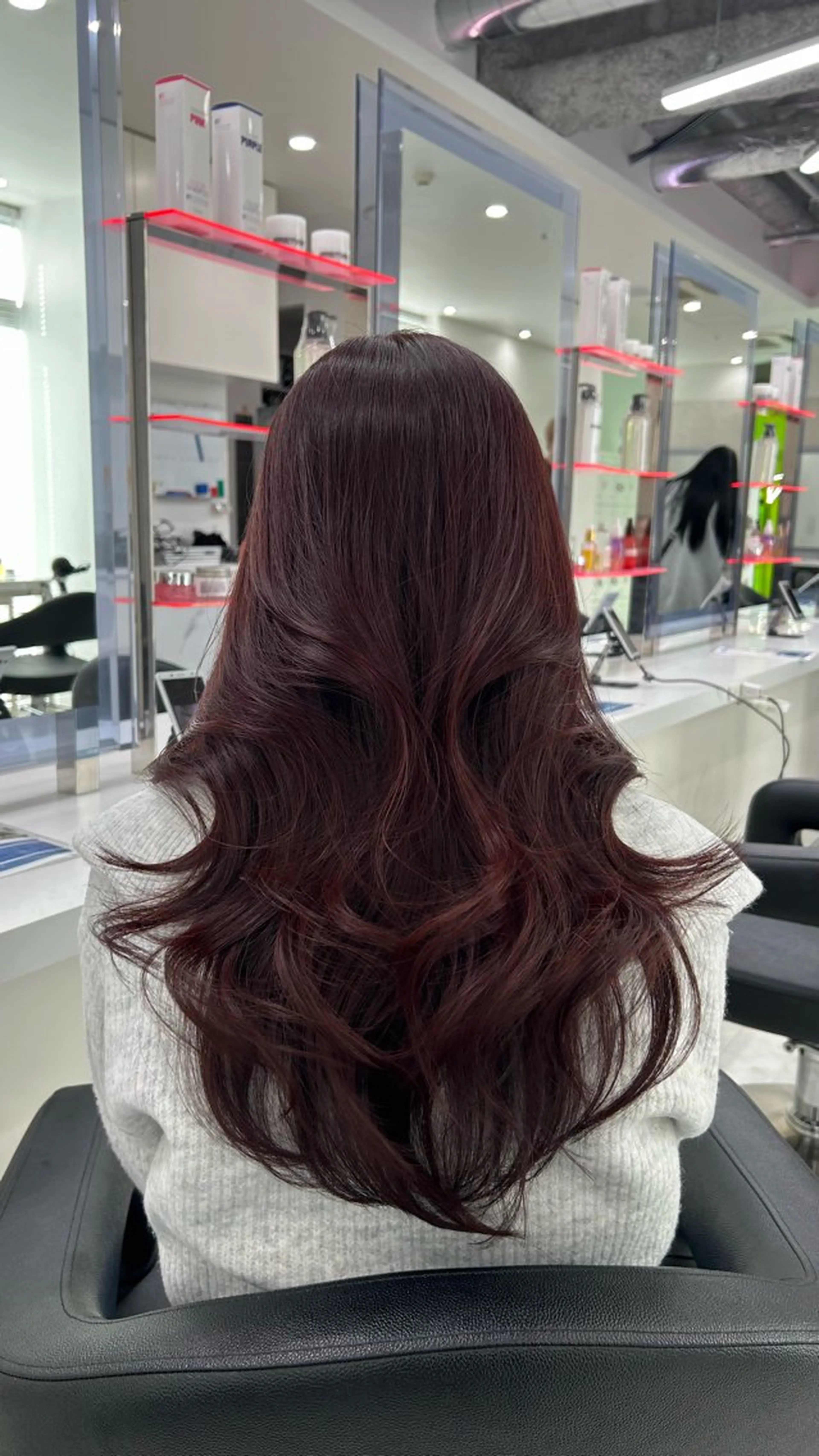 ロング カラー カット ヘアカラー うる艶ストレート♡透 明感カラー♡かずまるのヘアスタイル