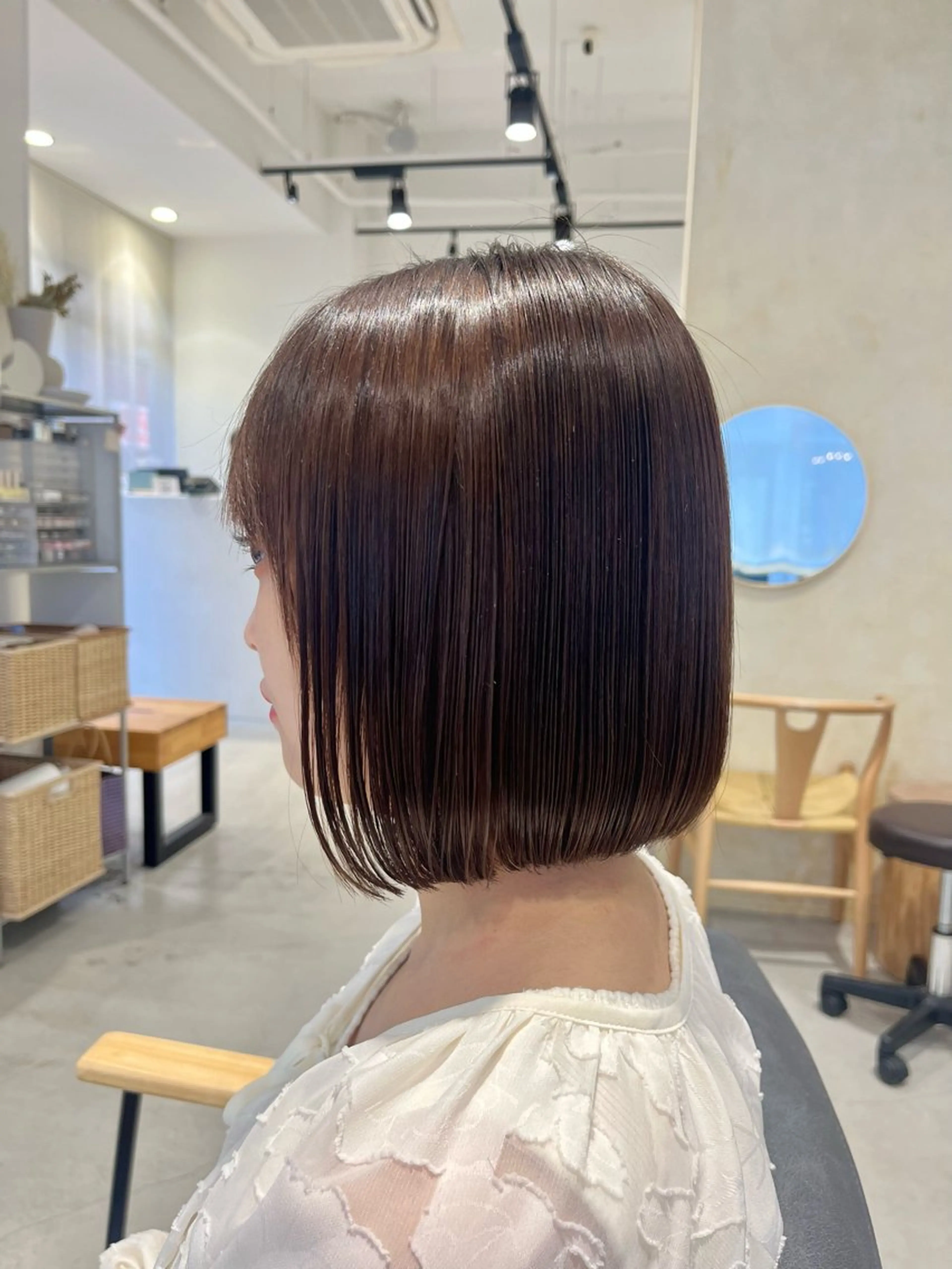 ショート カット 縮毛矯正 ボブ/美髪矯正 /佐藤　奈巳のヘアスタイル