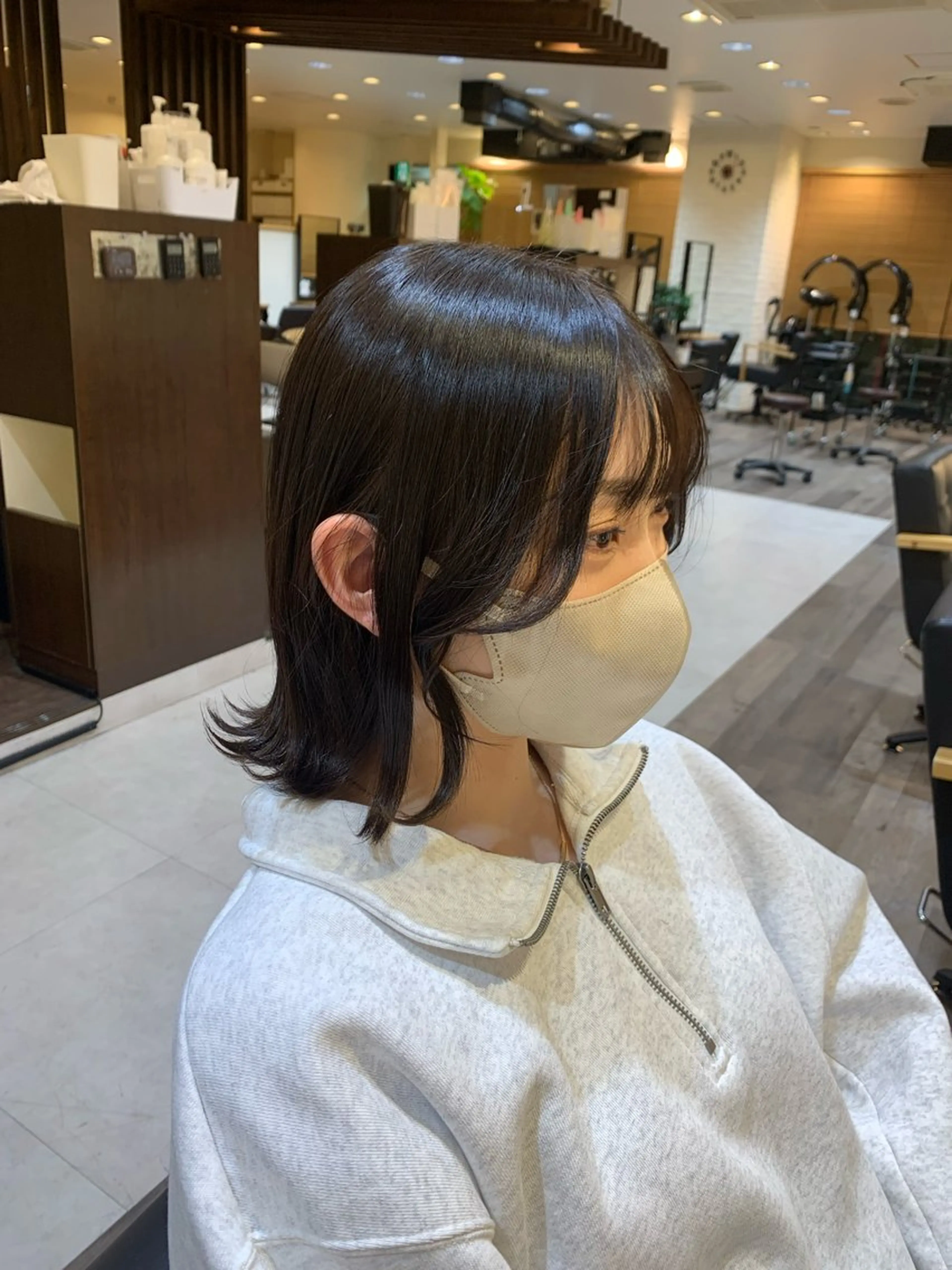 【❁︎ワンカラー+2stepトリートメント❁︎】ミディアム(鎖骨より上の長さの方)の写真