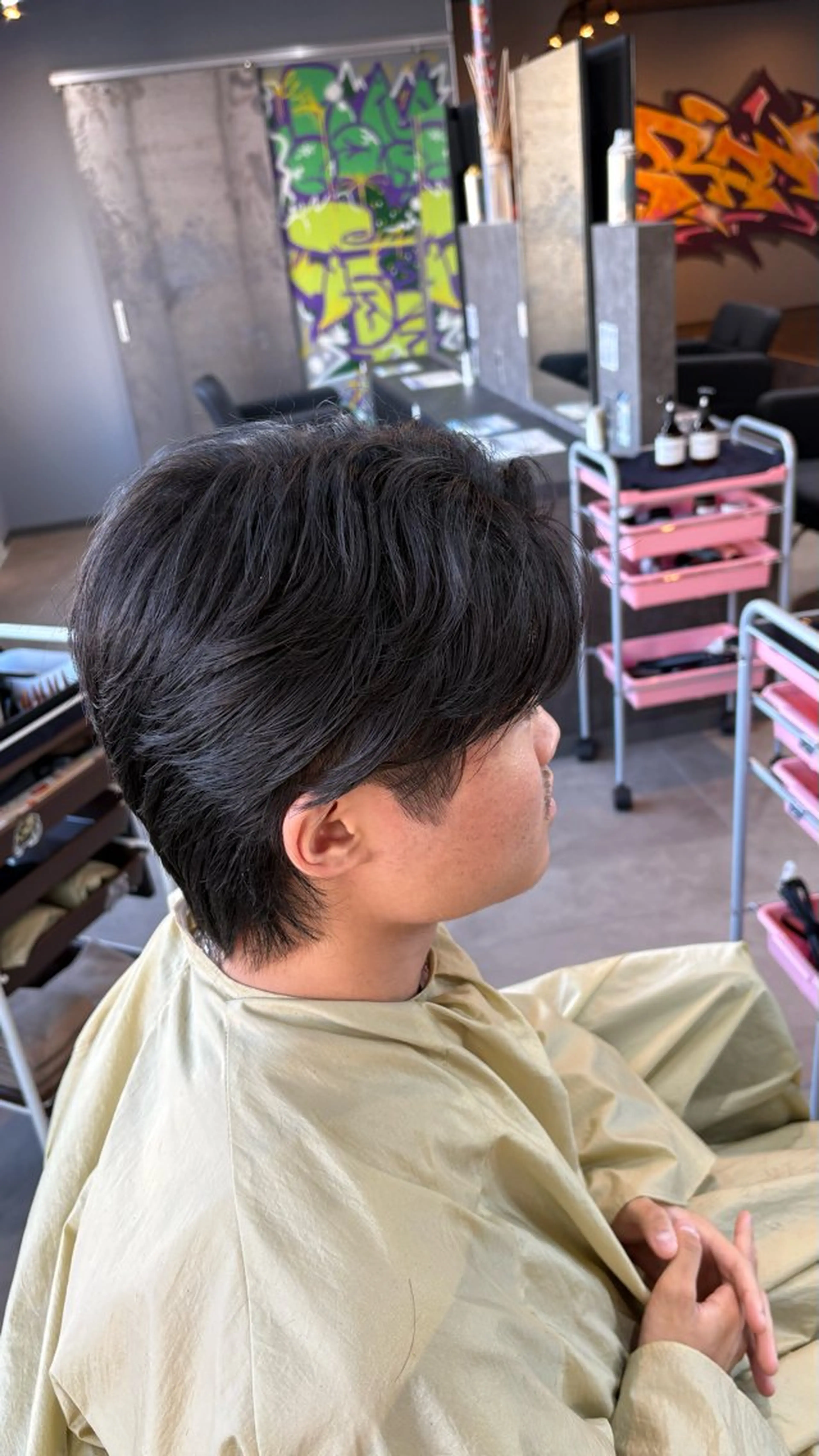 ミディアム 縮毛矯正 永倉 迅人 /メンズカットパーマのヘアスタイル