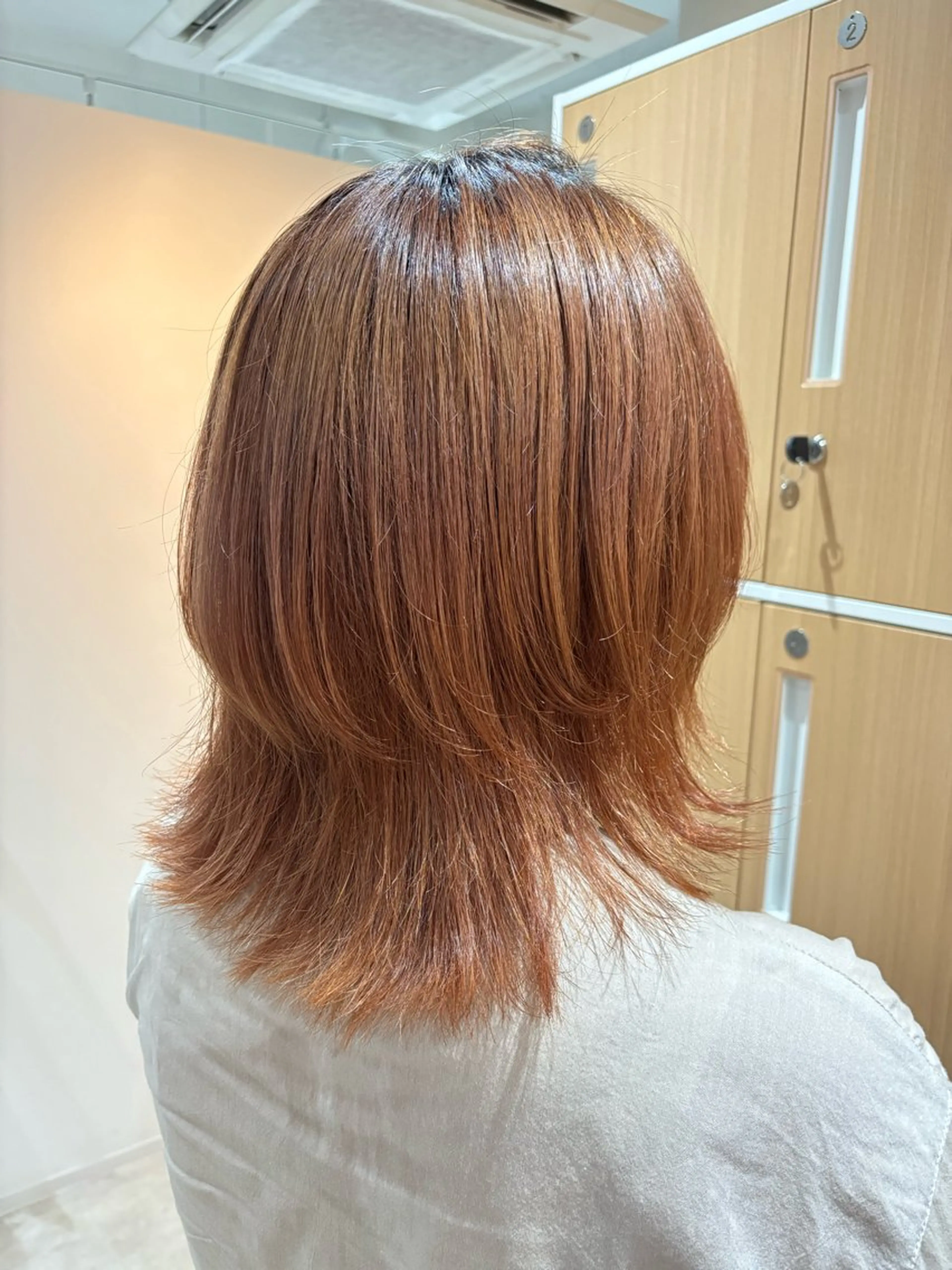 ミディアム カラー パーマ ウルフカット 🤍美髪縮毛/髪質 改善/池上夏凜🤍のヘアスタイル