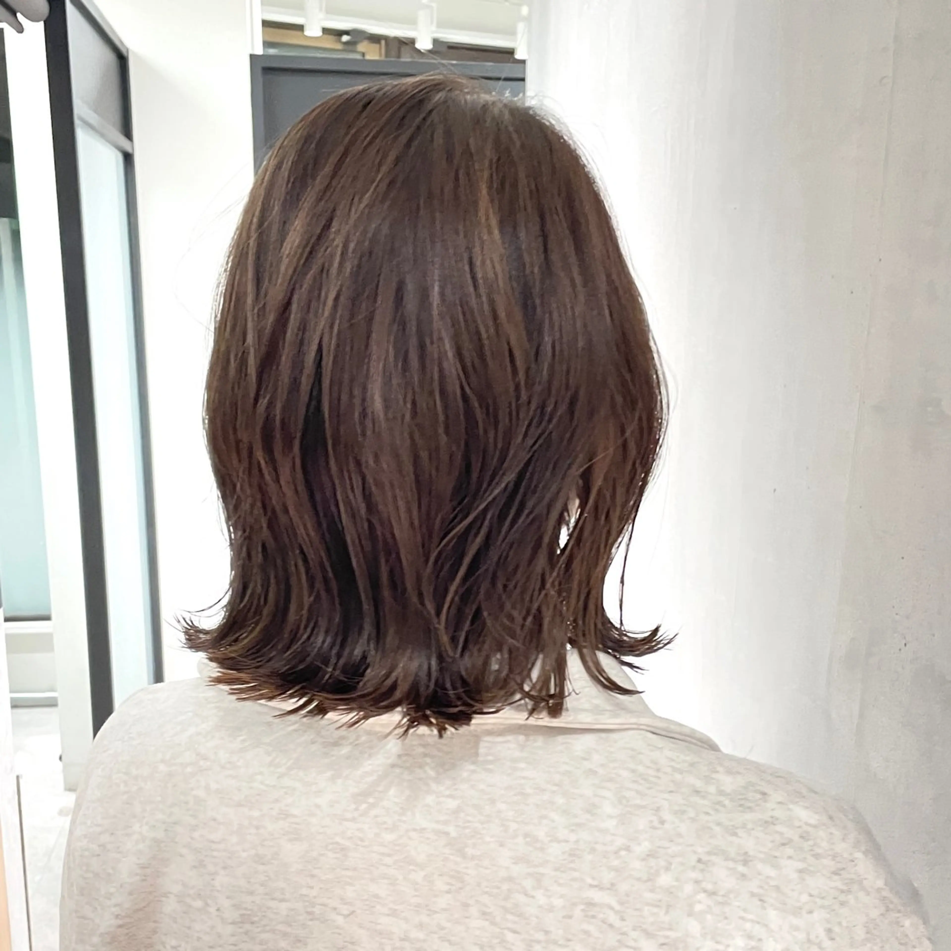 ミディアム カラー ハイライトカラー ハイライト ヘアカラー トリートメント DX SHARE SALON所属・matka白髪ぼかし 大人ヘア/KEIKOのヘアスタイル