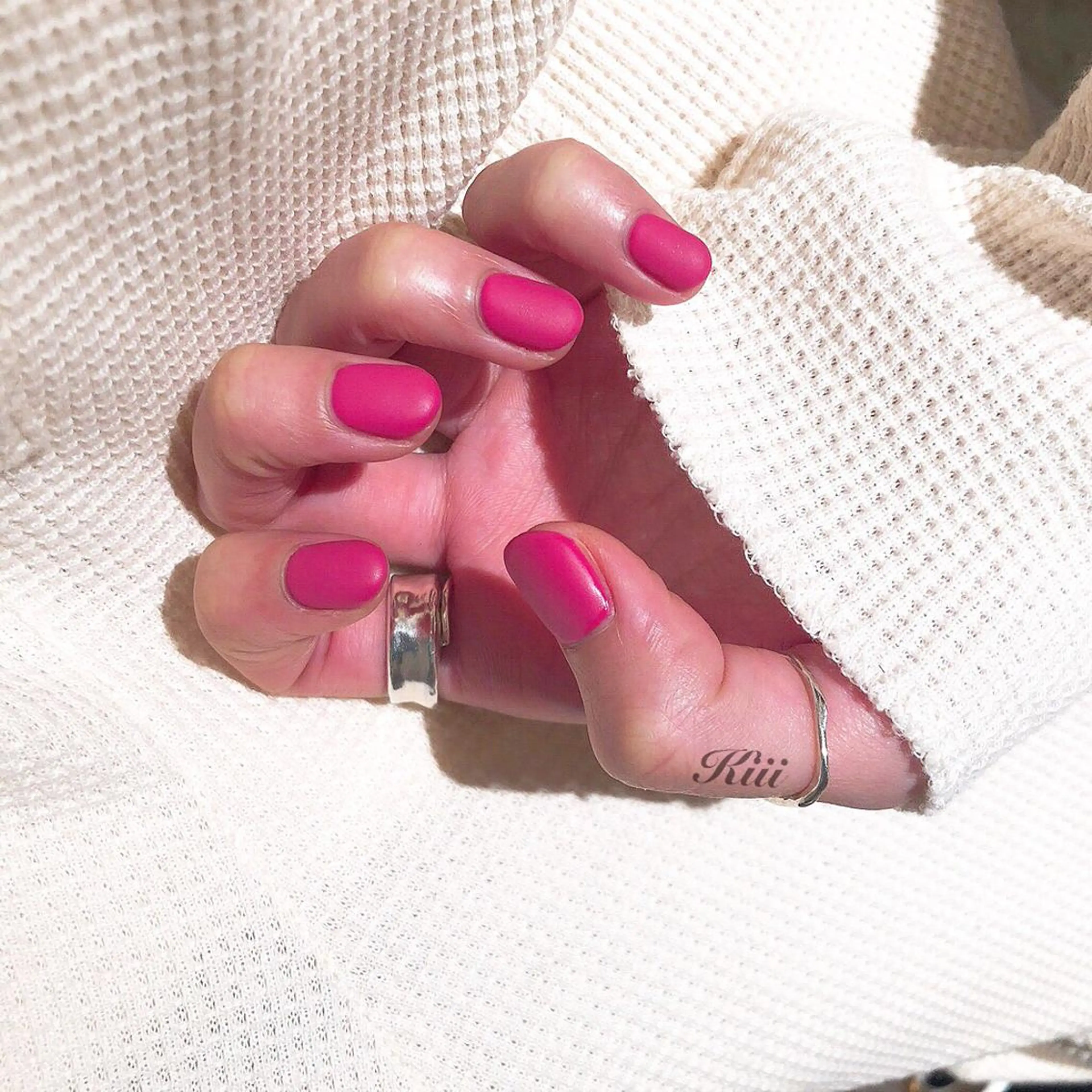ネイル マットネイル ハンドネイル フットネイル kiii.__ ✴︎*のネイルデザイン