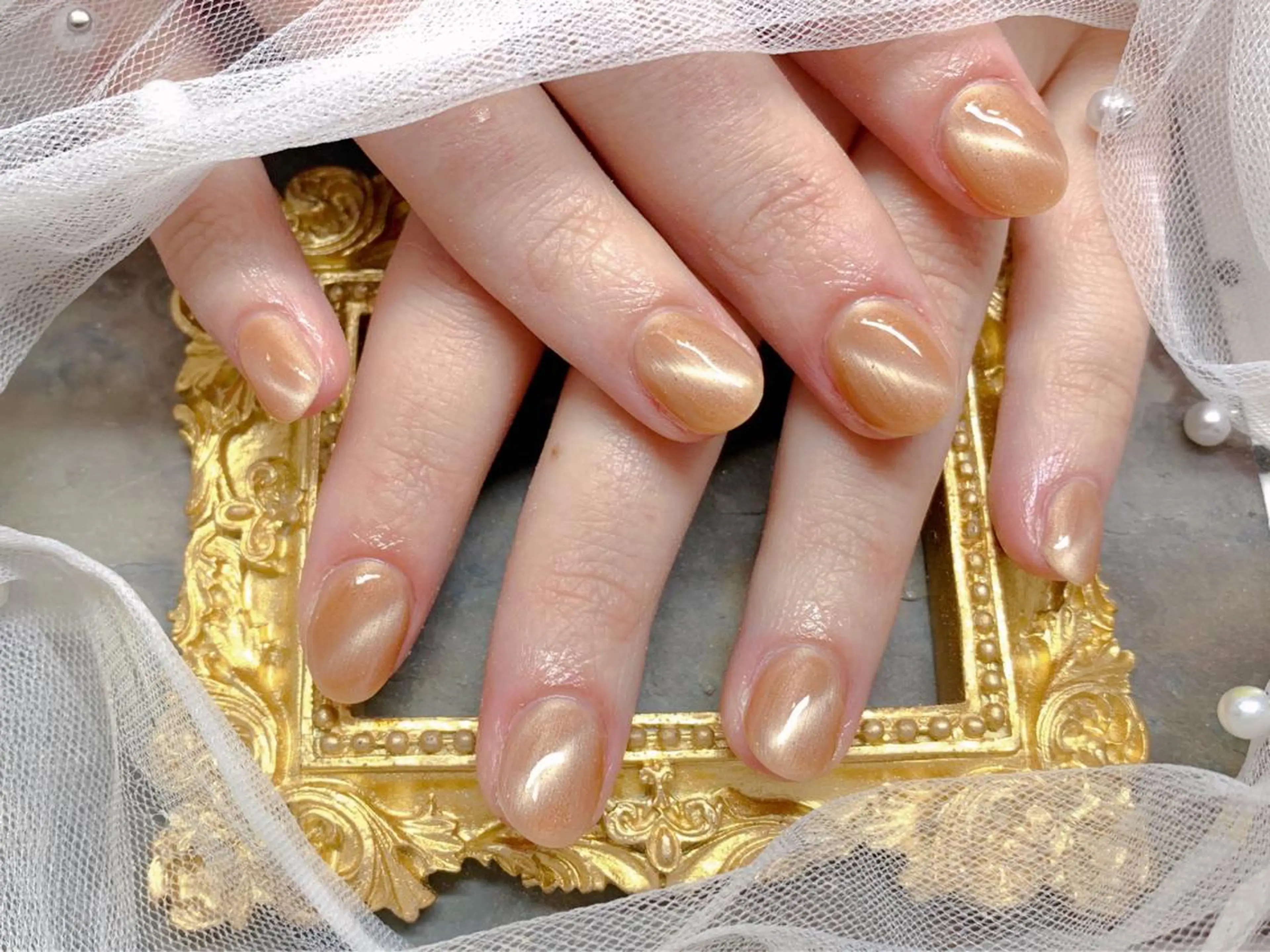 ネイル ハンドネイル マジック ミラーのネイルデザイン