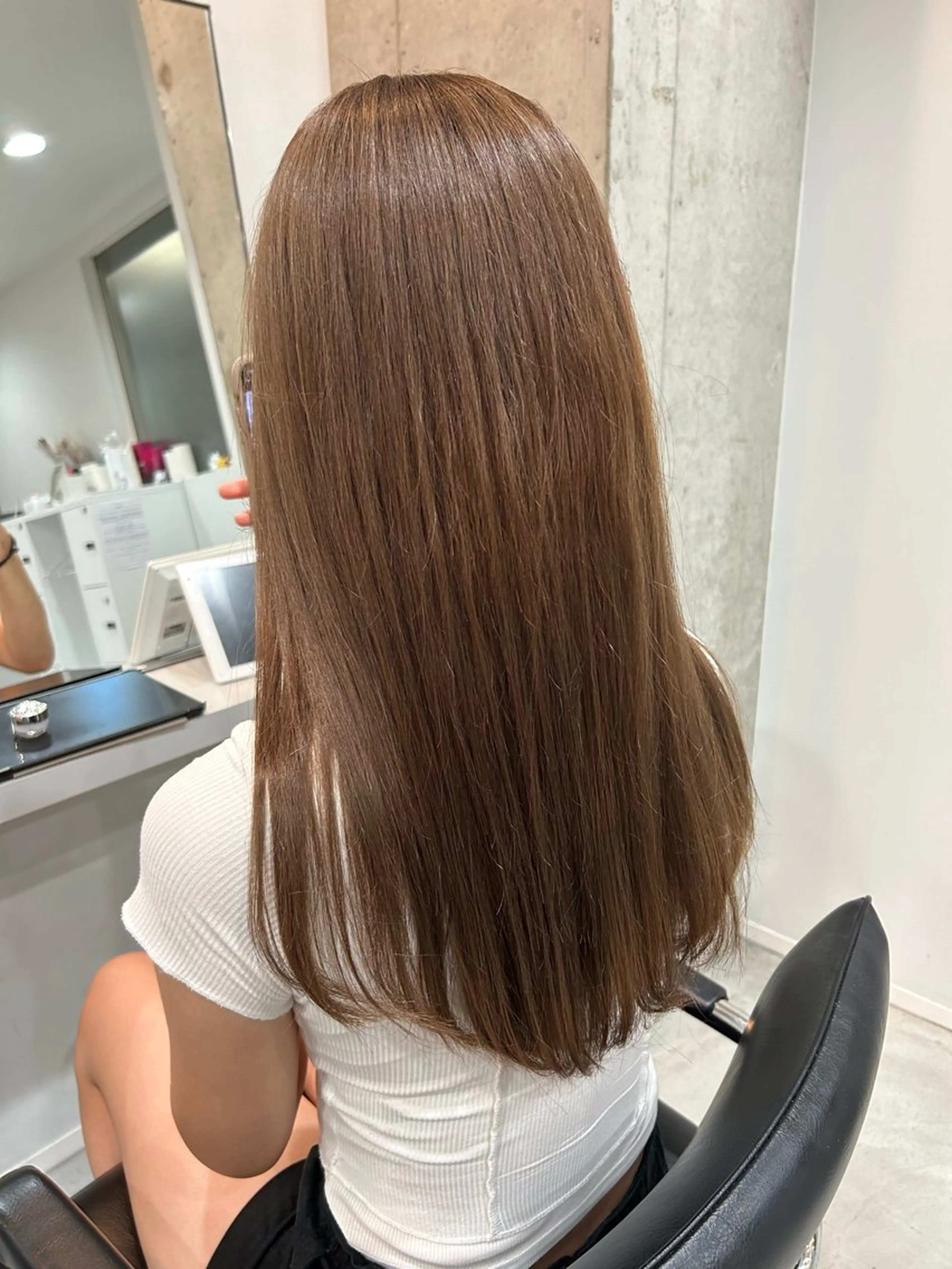 ロング カラー ベージュカラー ブリーチ ブラウンカラー ラテベージュ ヘアカラー トリートメント 透明感🫧レイヤー /MIKU.のヘアスタイル