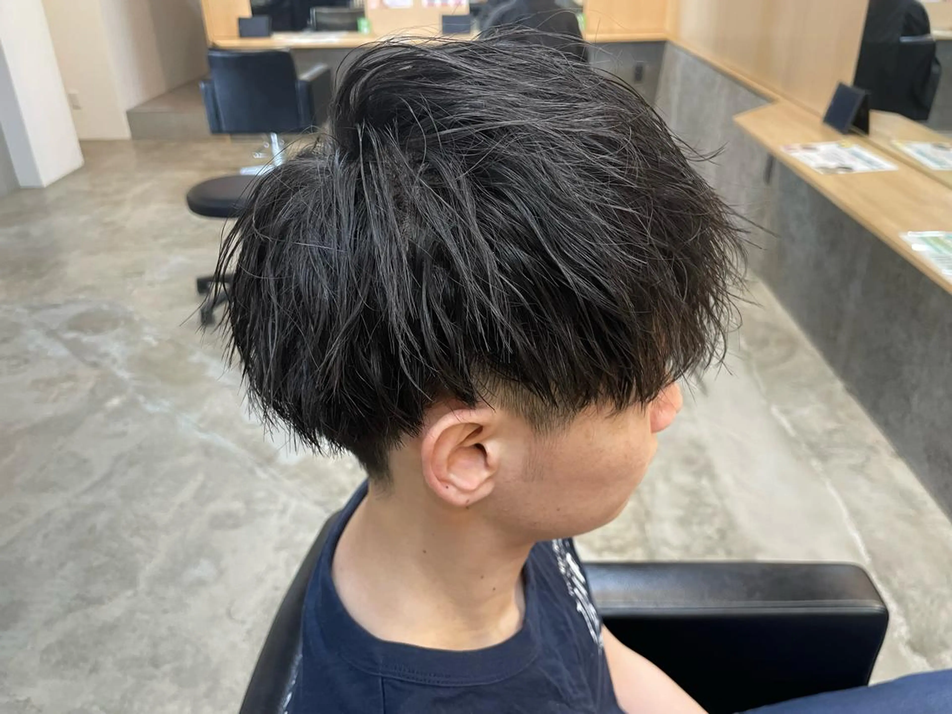 ショート パーマ メンズ 三田 真穂のヘアスタイル
