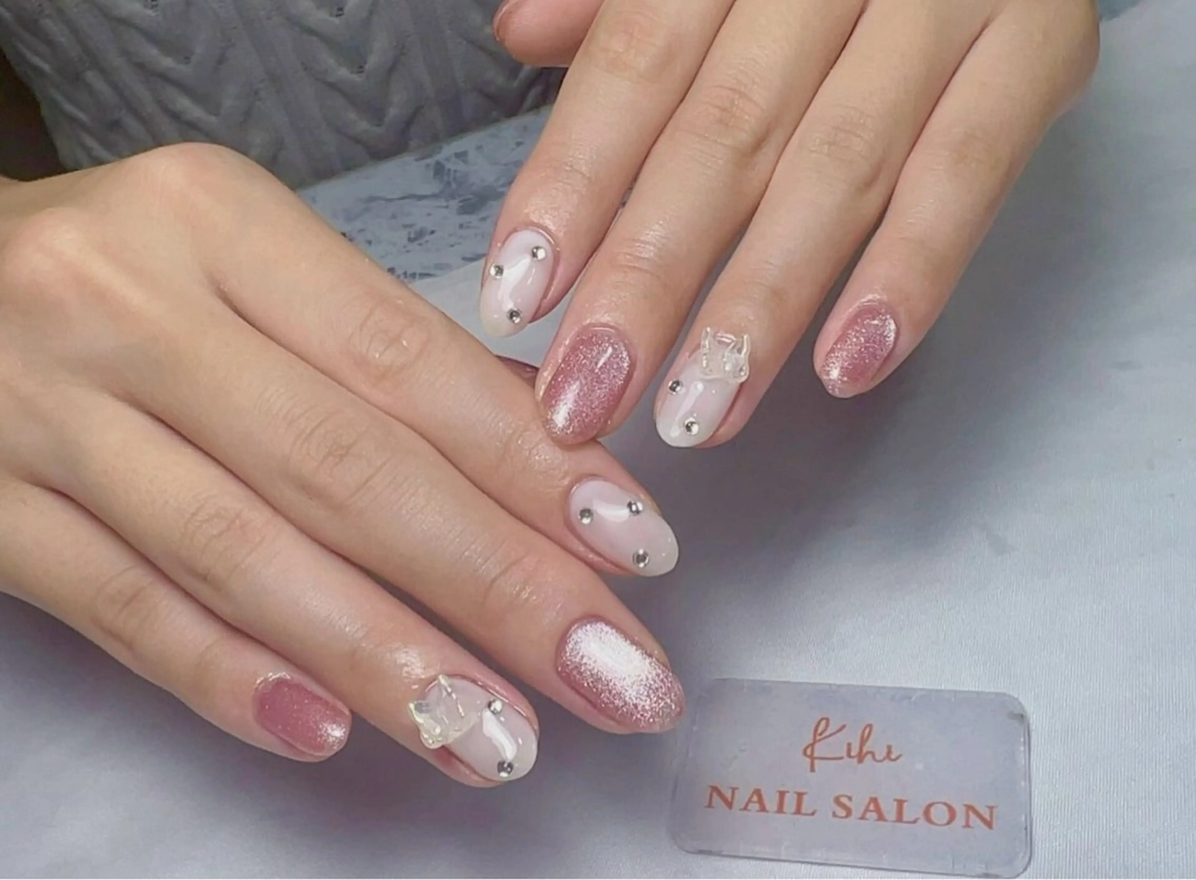 ネイル アートネイル フレンチネイル ジェルネイル グラデーション 韓国ネイル Nail Salon kihi大塚店のネイルデザイン