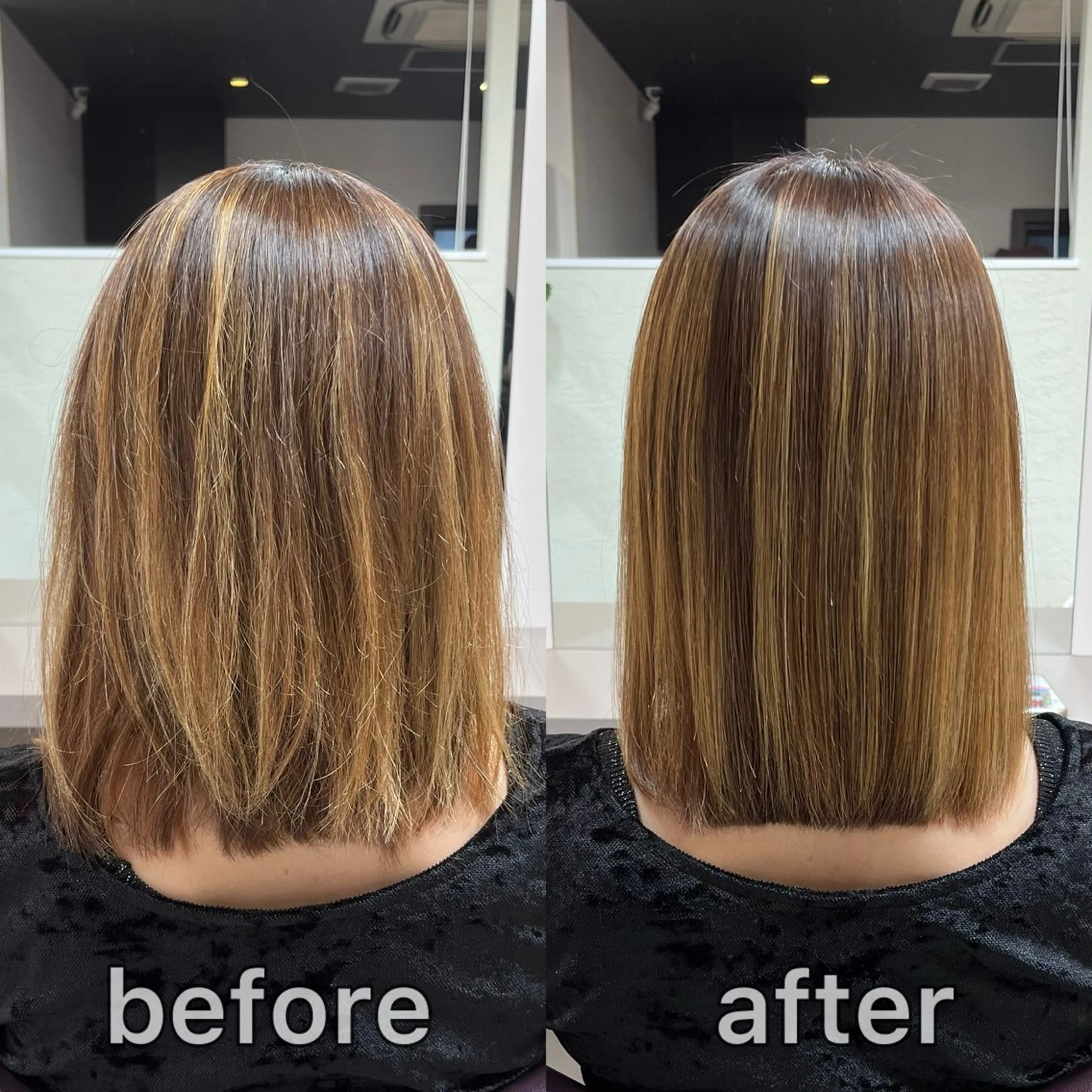 ミディアム カラー パーマ ミディアムパーマ ブリーチ ハイライトカラー ハイライト 髪質改善 髪質改善特化KIZU /艶髪研究(京都)のヘアスタイル