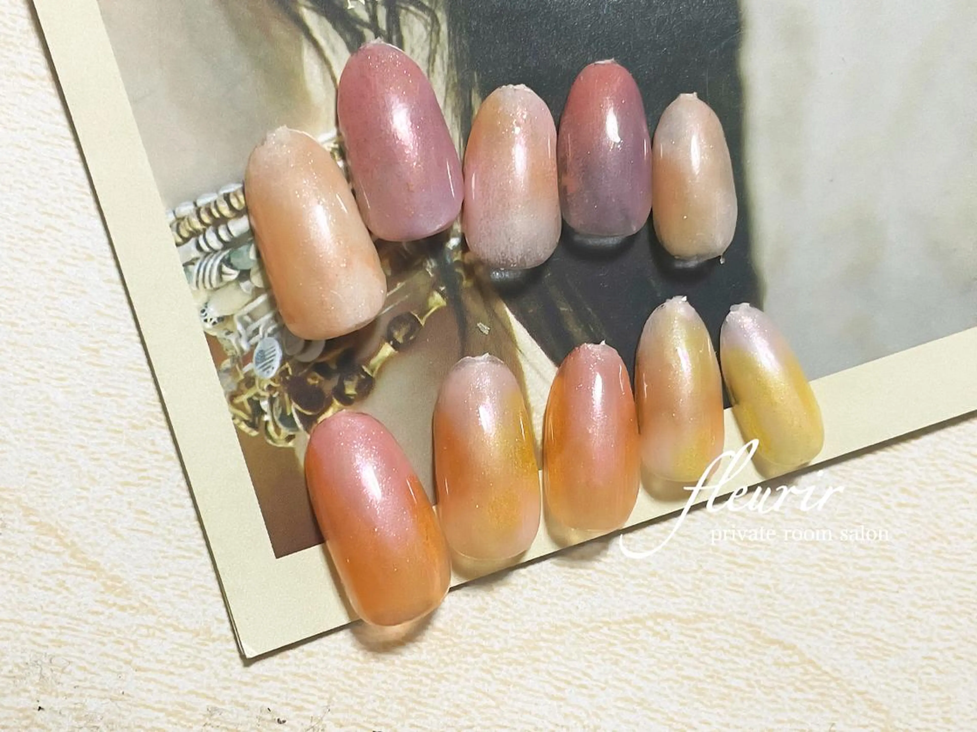 ネイル アートネイル オーロラネイル 長さ出し ジェルネイル ハードジェル フルリール 【プライベートサロンのネイルデザイン