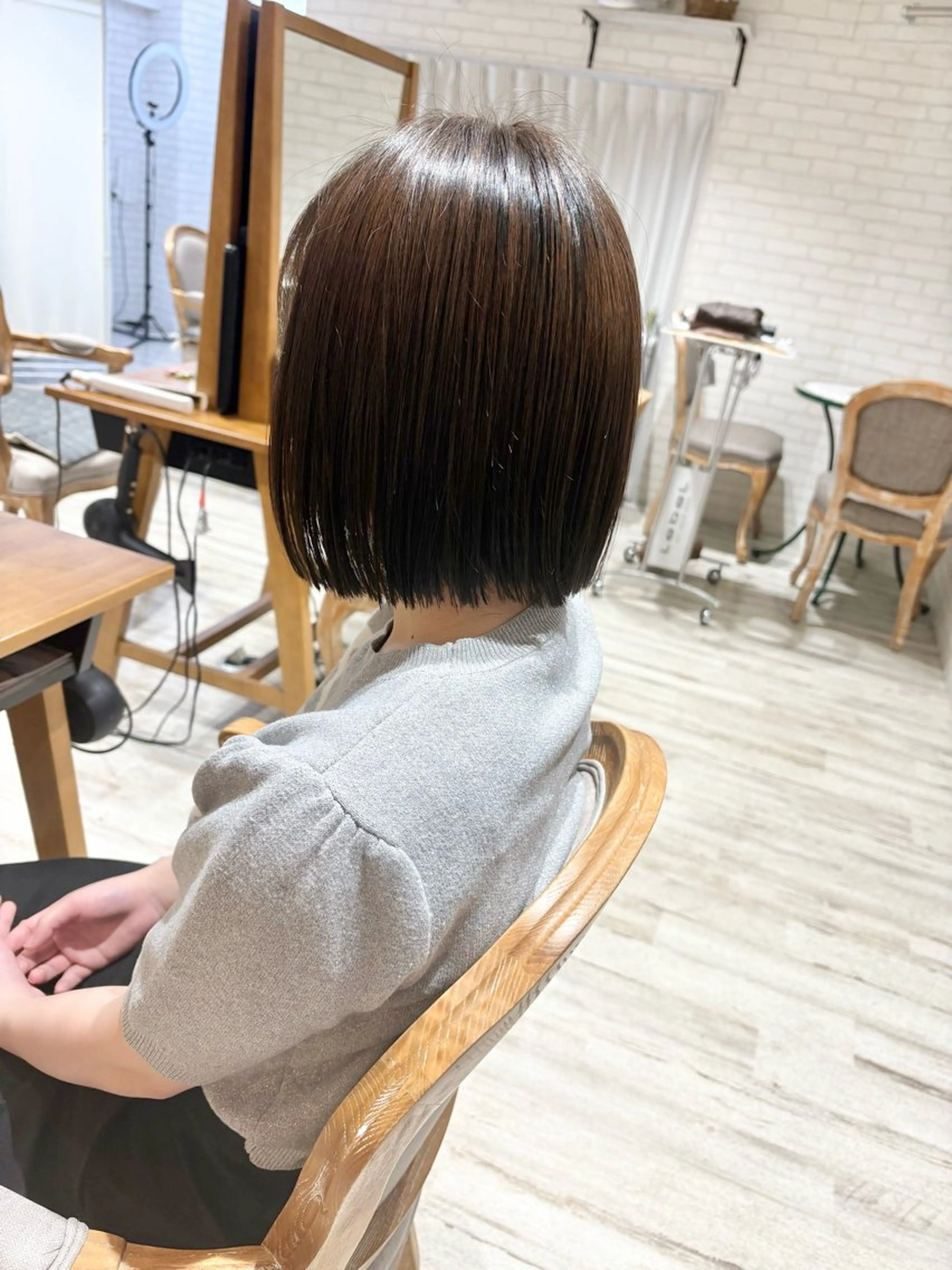 ショート カラー ボブ レイヤー/透明感 HIRARIのヘアスタイル